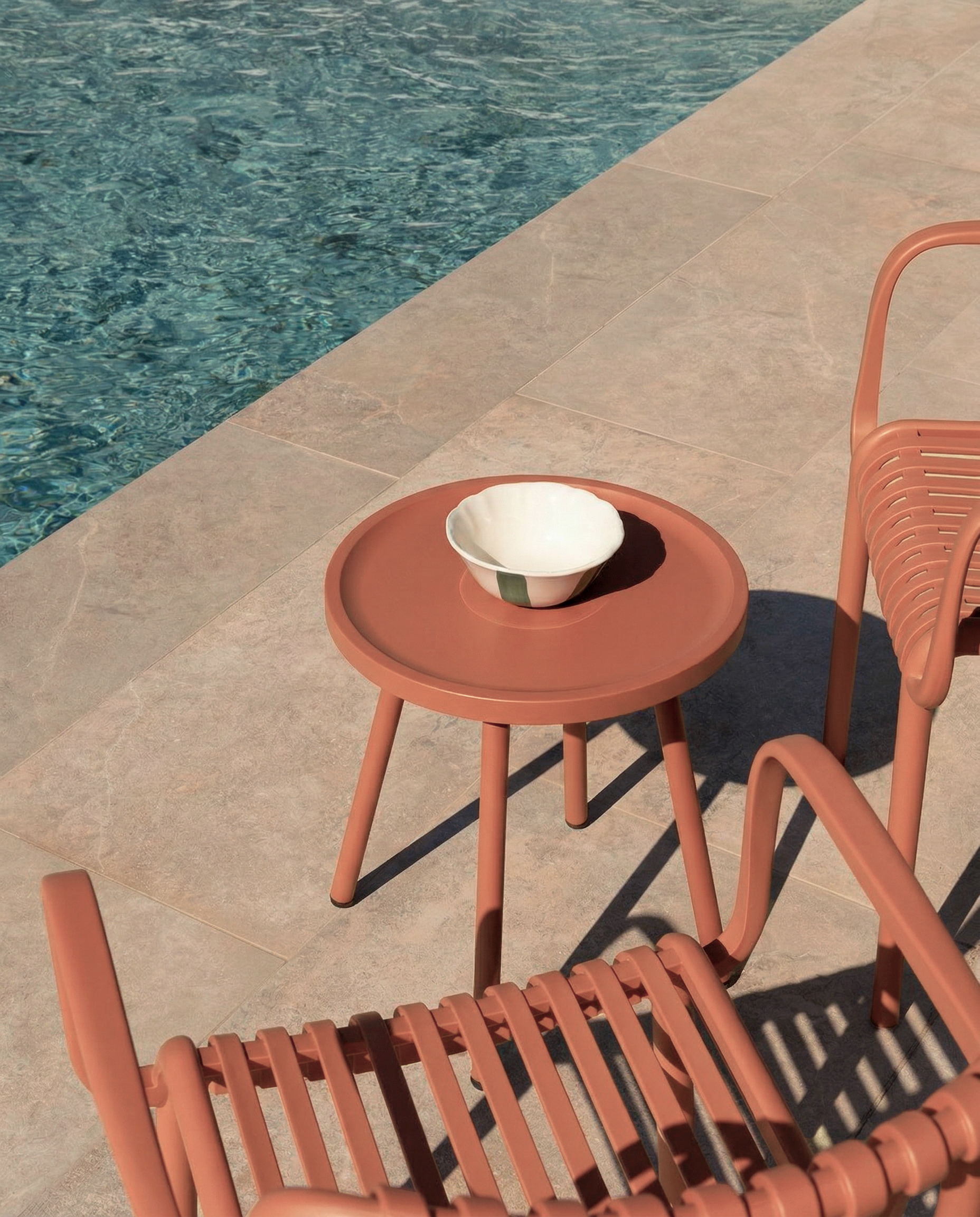 Table d'appoint Saba tuile Ø 40 cm