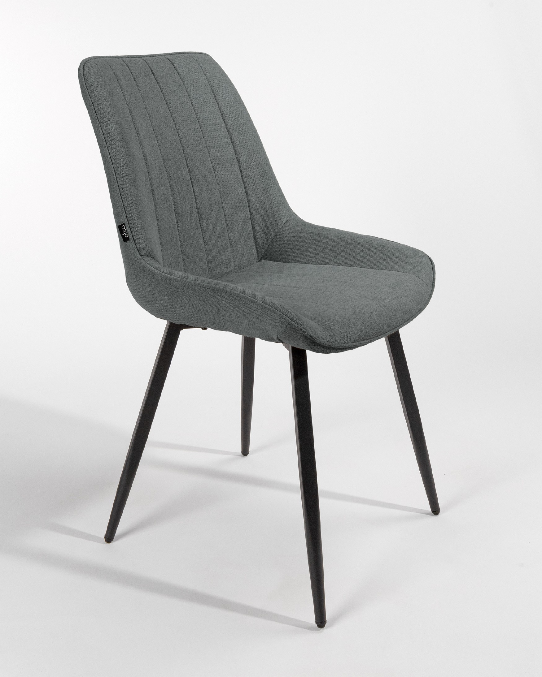 Ankara chair with marengo upholstery and black legs