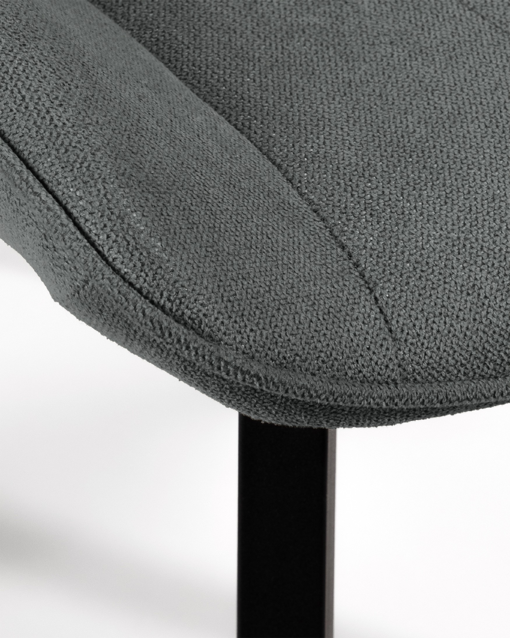 Ankara chair with marengo upholstery and black legs