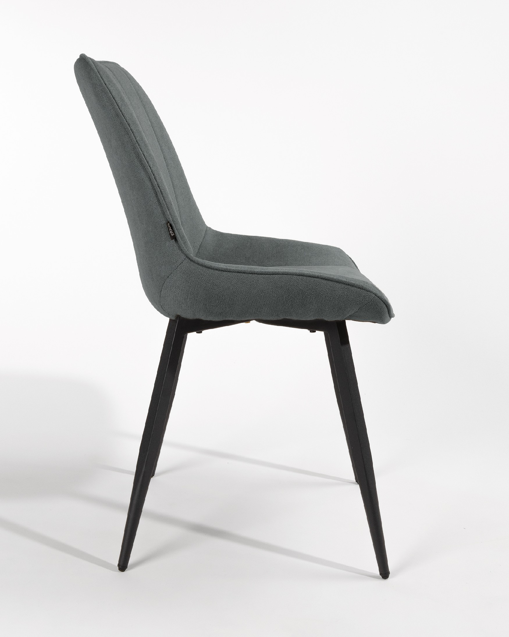 Ankara chair with marengo upholstery and black legs