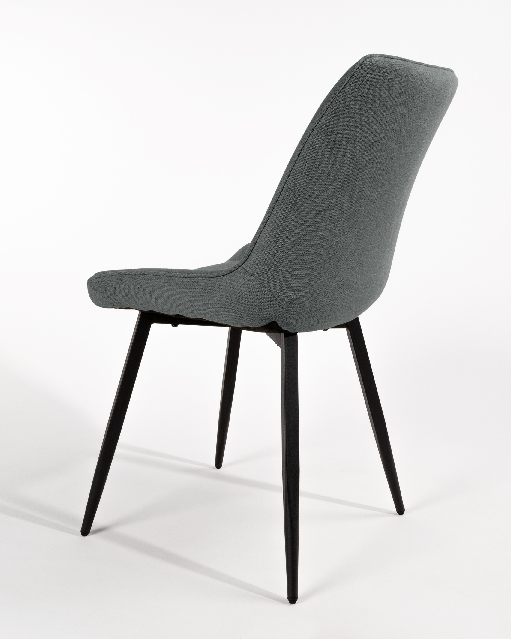 Ankara chair with marengo upholstery and black legs