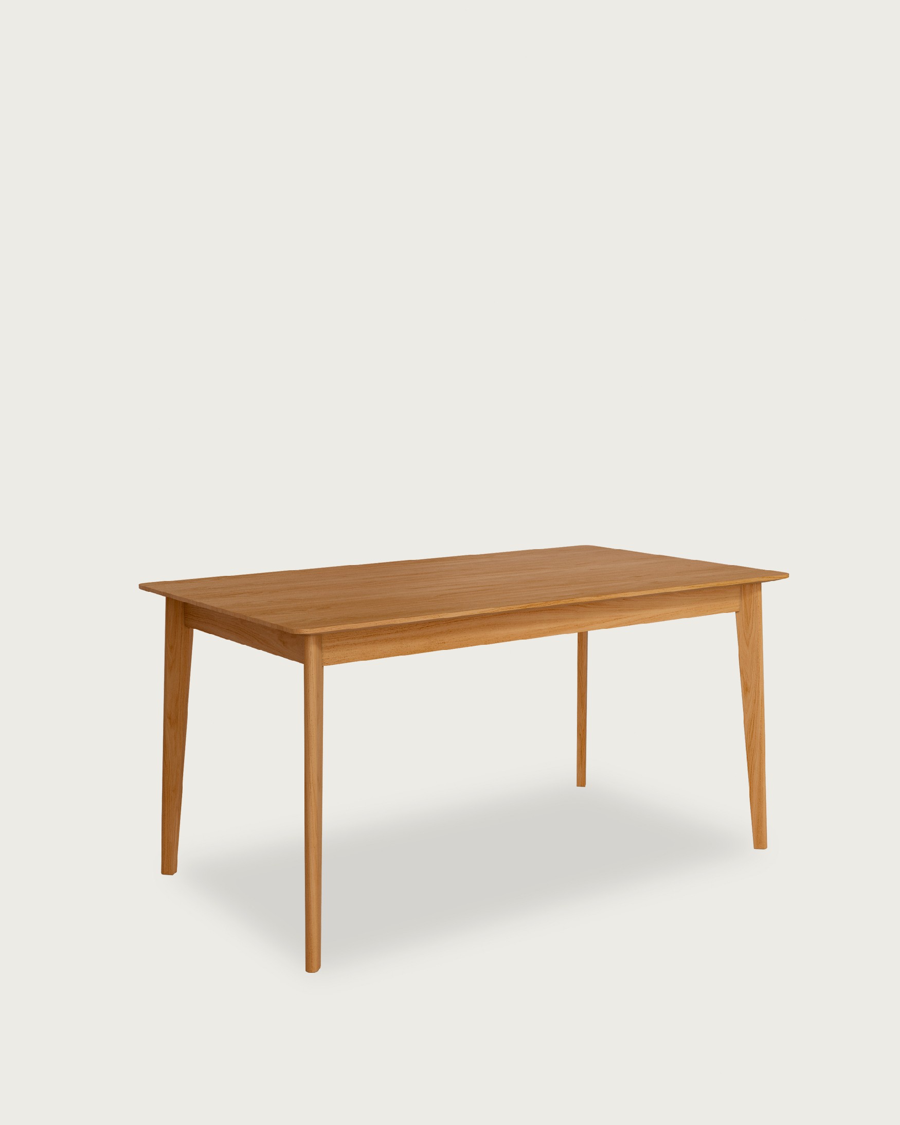 Aura table with natural oak finish 160 x 90 cm