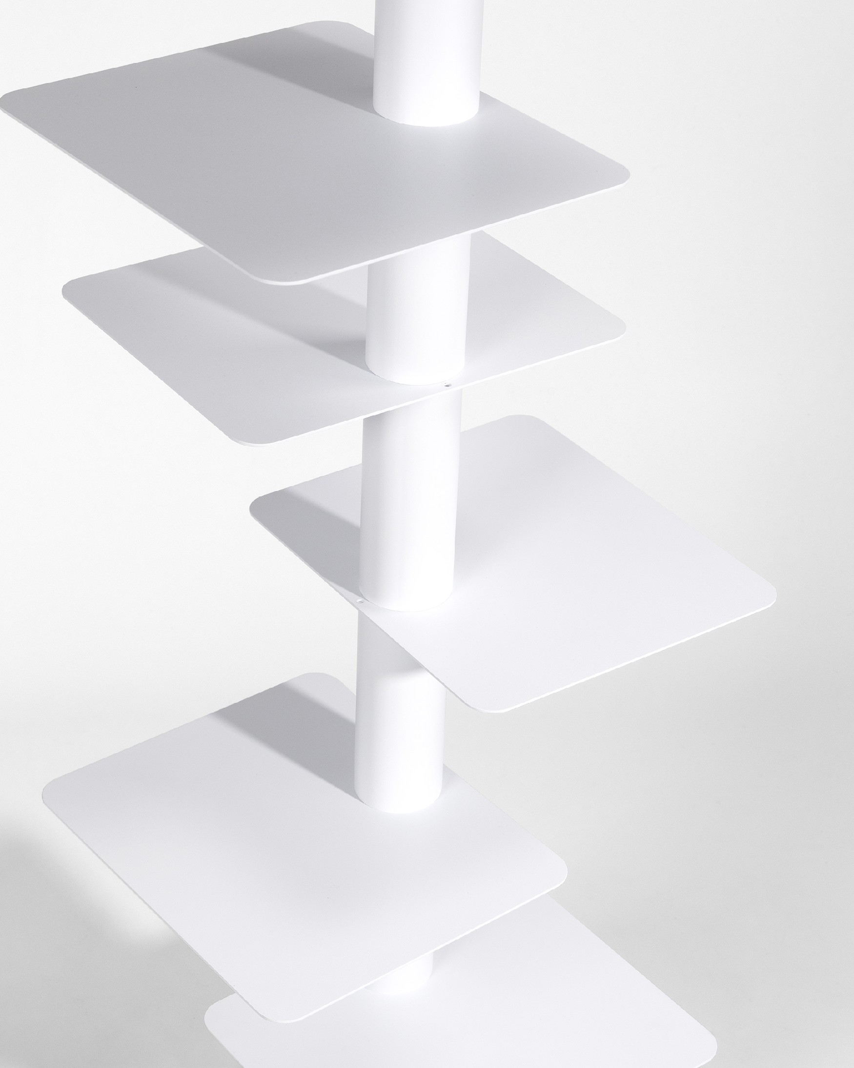Étagère verticale Air blanche, ajustable