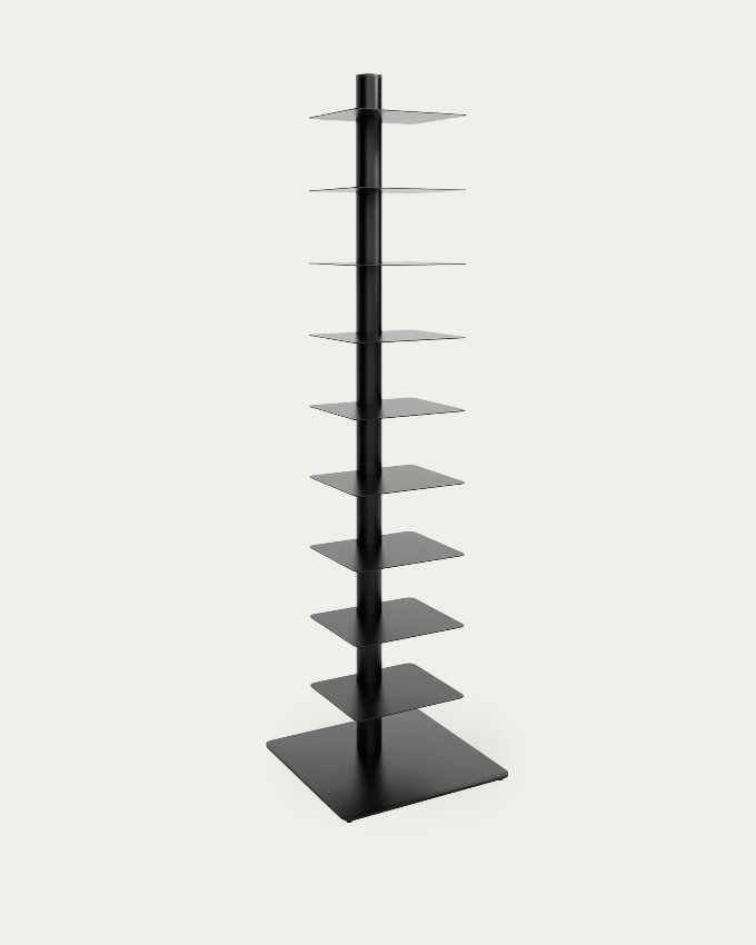 Estanteria vertical Air negra, ajustable