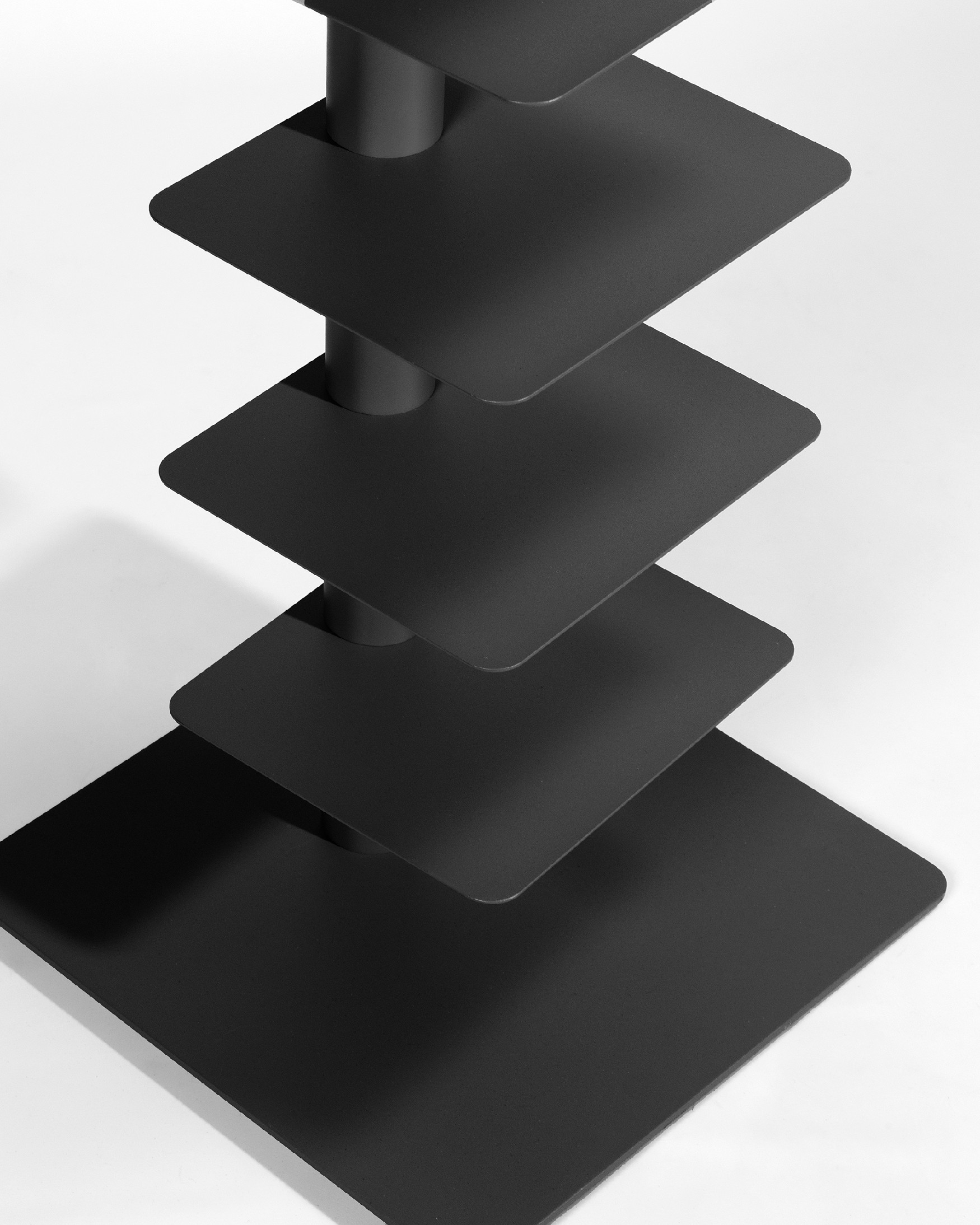 Étagère verticale Air noire, ajustable