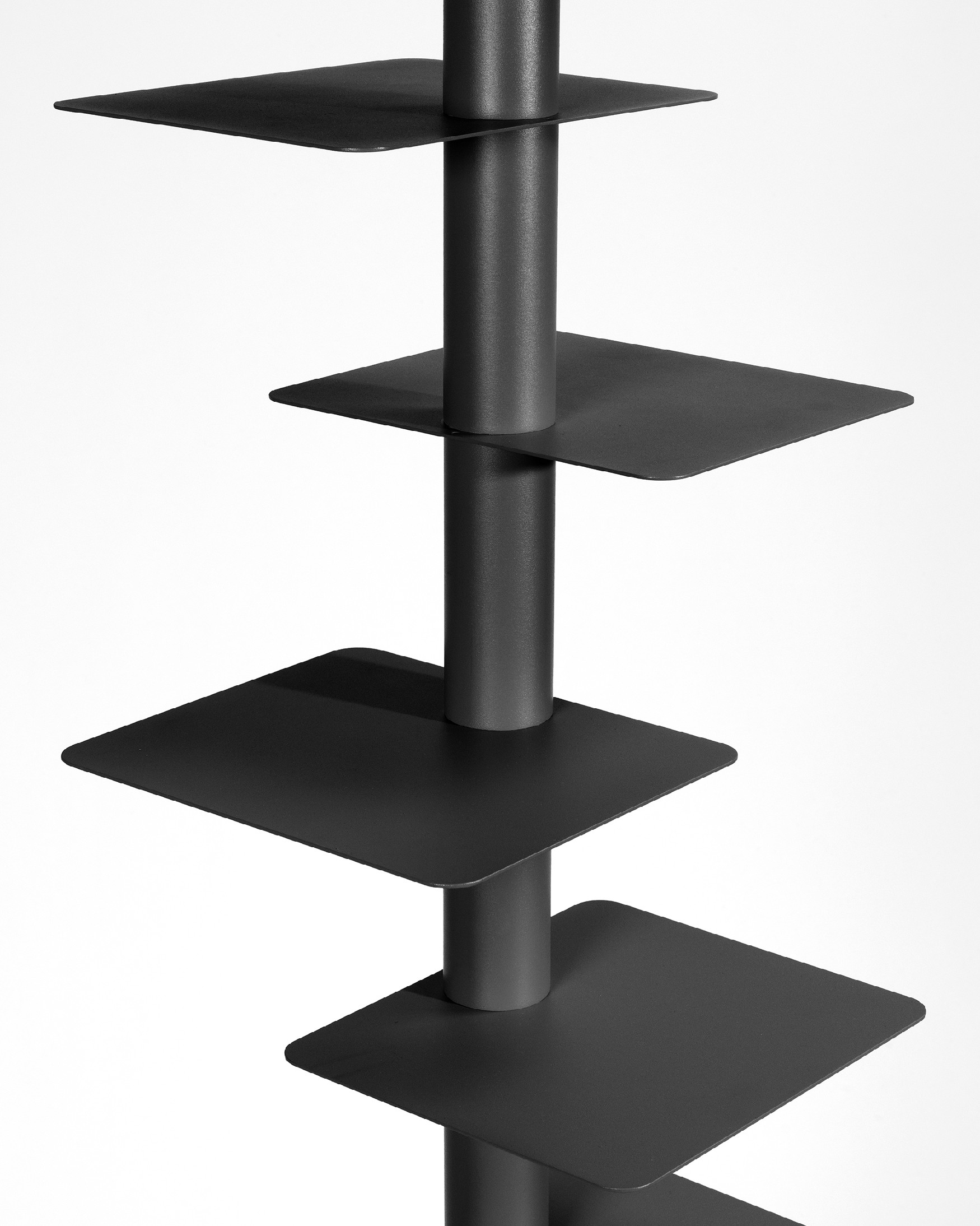 Étagère verticale Air noire, ajustable