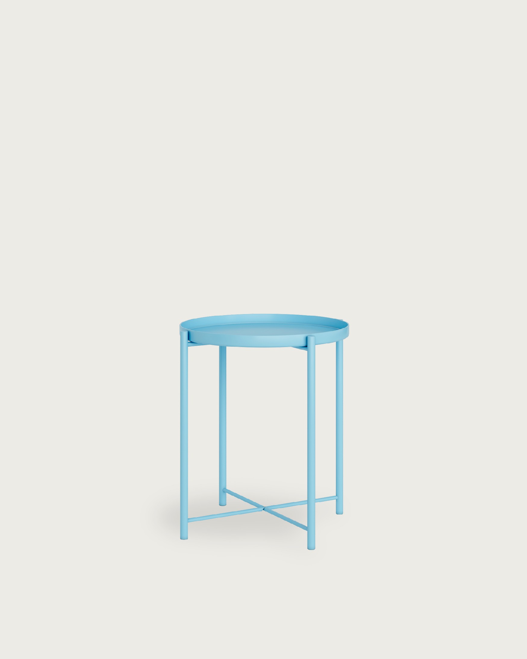 Antarctic blue side table Ø 44 cm