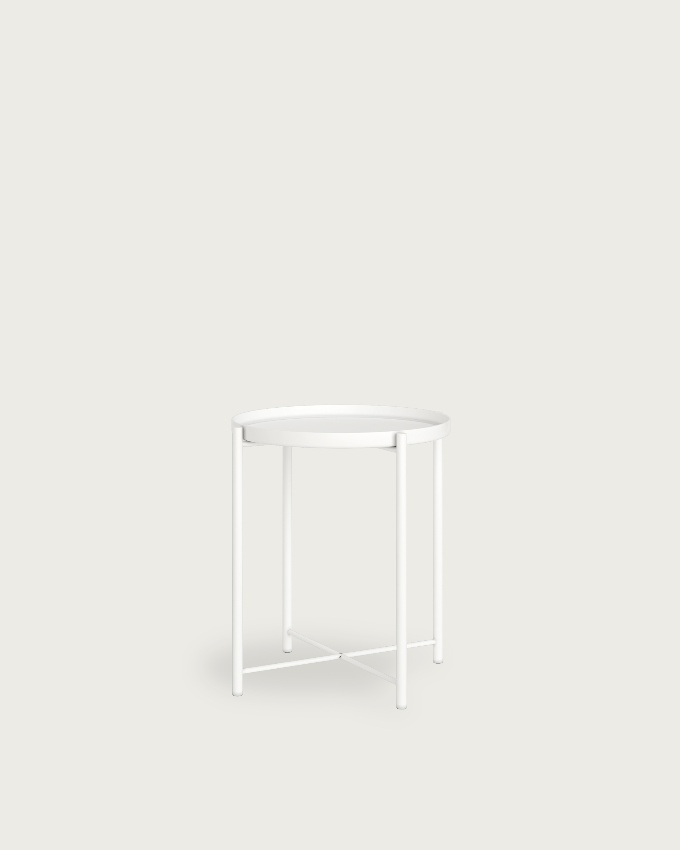 Antarctic white side table Ø 44 cm