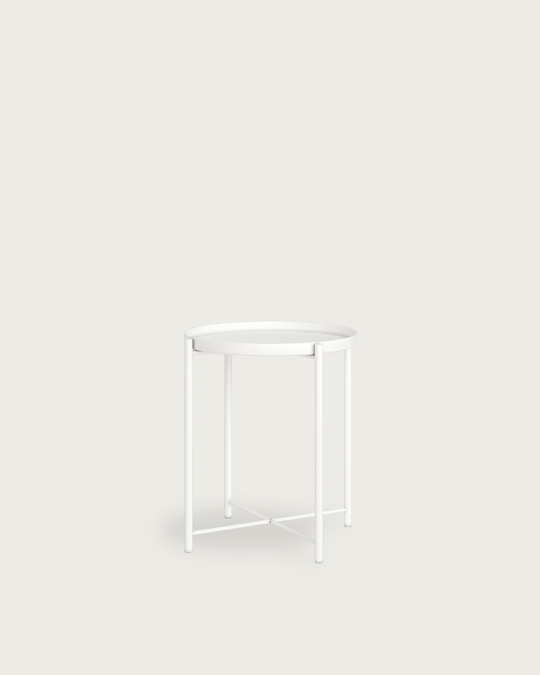 Table d'appoint Antartic blanche Ø 44 cm