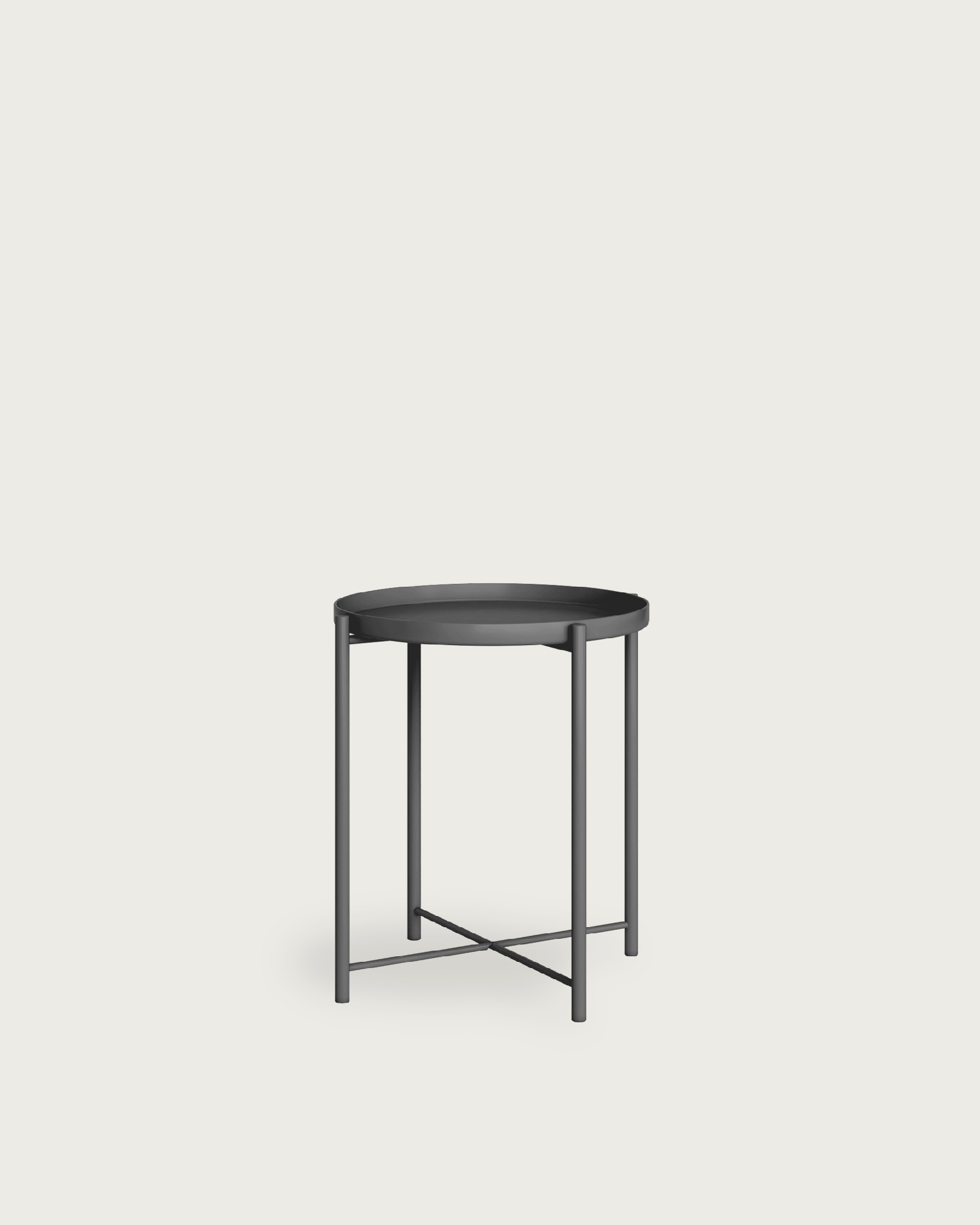 Antarctic auxiliary table graphite Ø 44 cm