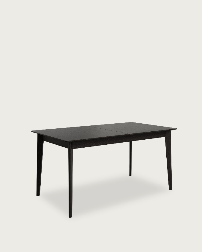Aura extendable table with black oak finish 160(200) x 90 cm