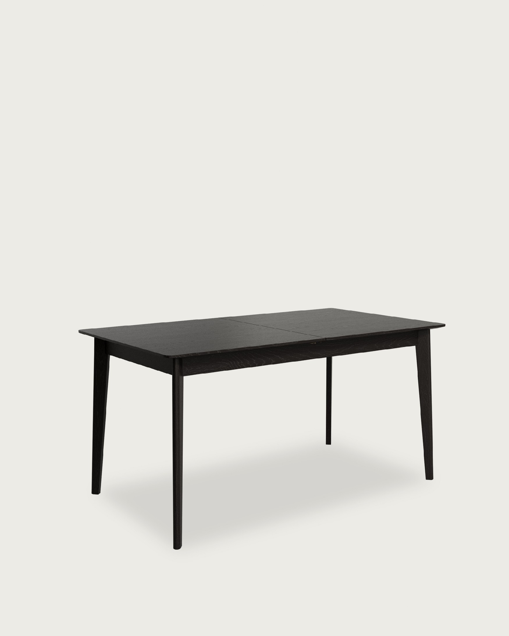 Mesa Aura extensible  con acabado roble negro 160(200) x 90 cm