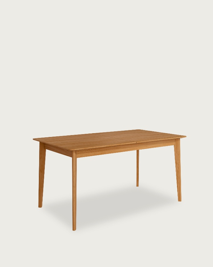 Aura extendable table with a natural oak finish 160(200) x 90 cm