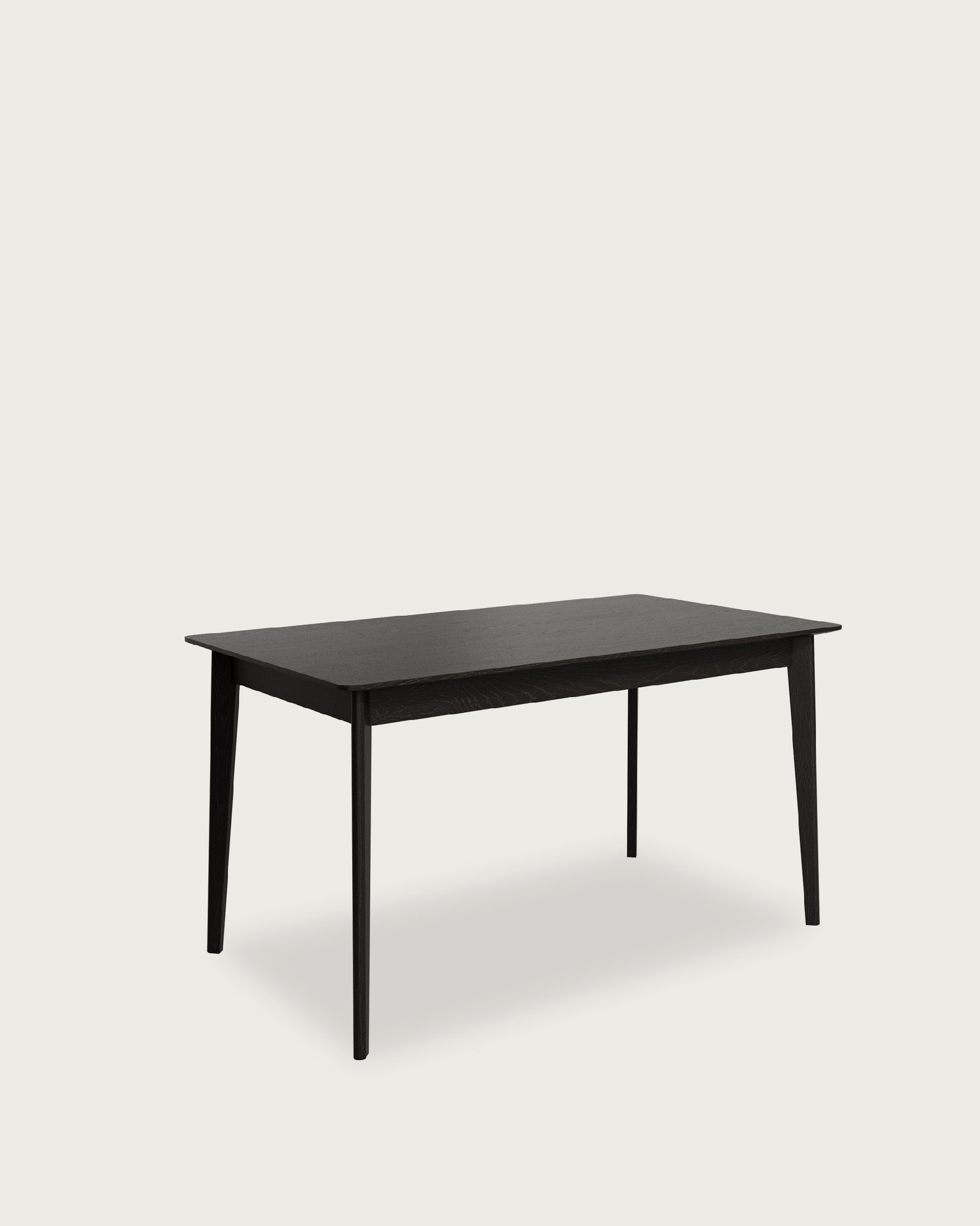 Table Aura avec finition chêne noir 140 x 90 cm