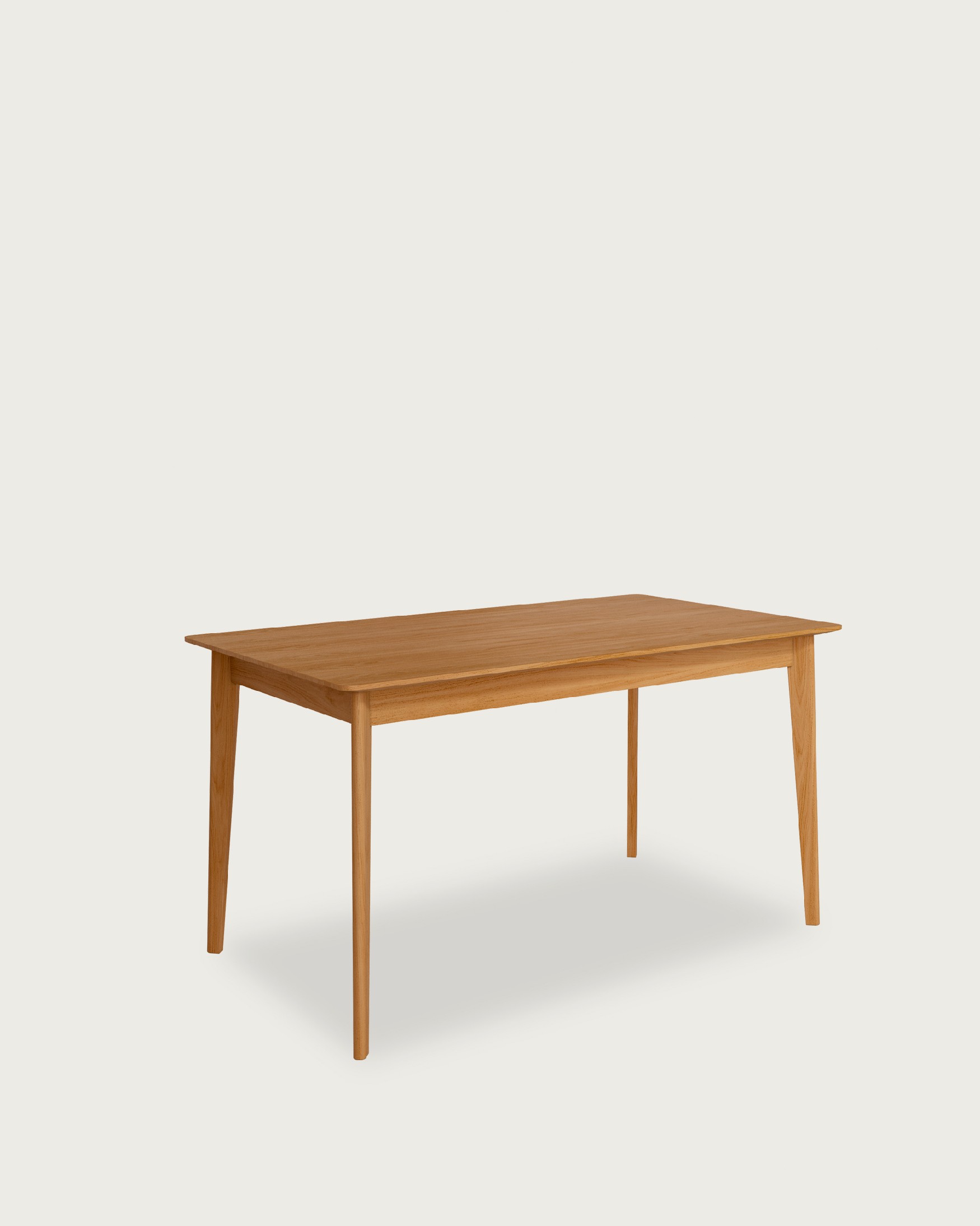 Aura table with natural oak finish 140 x 90 cm