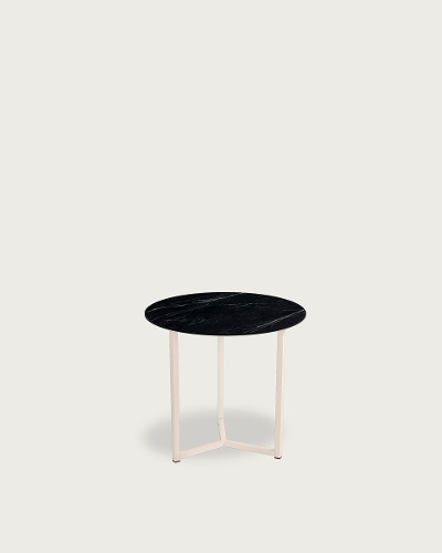 Marquina top - Ivory metal structure