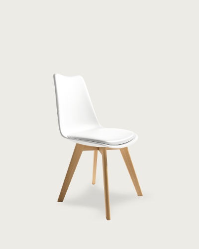 Blanco - Patas madera