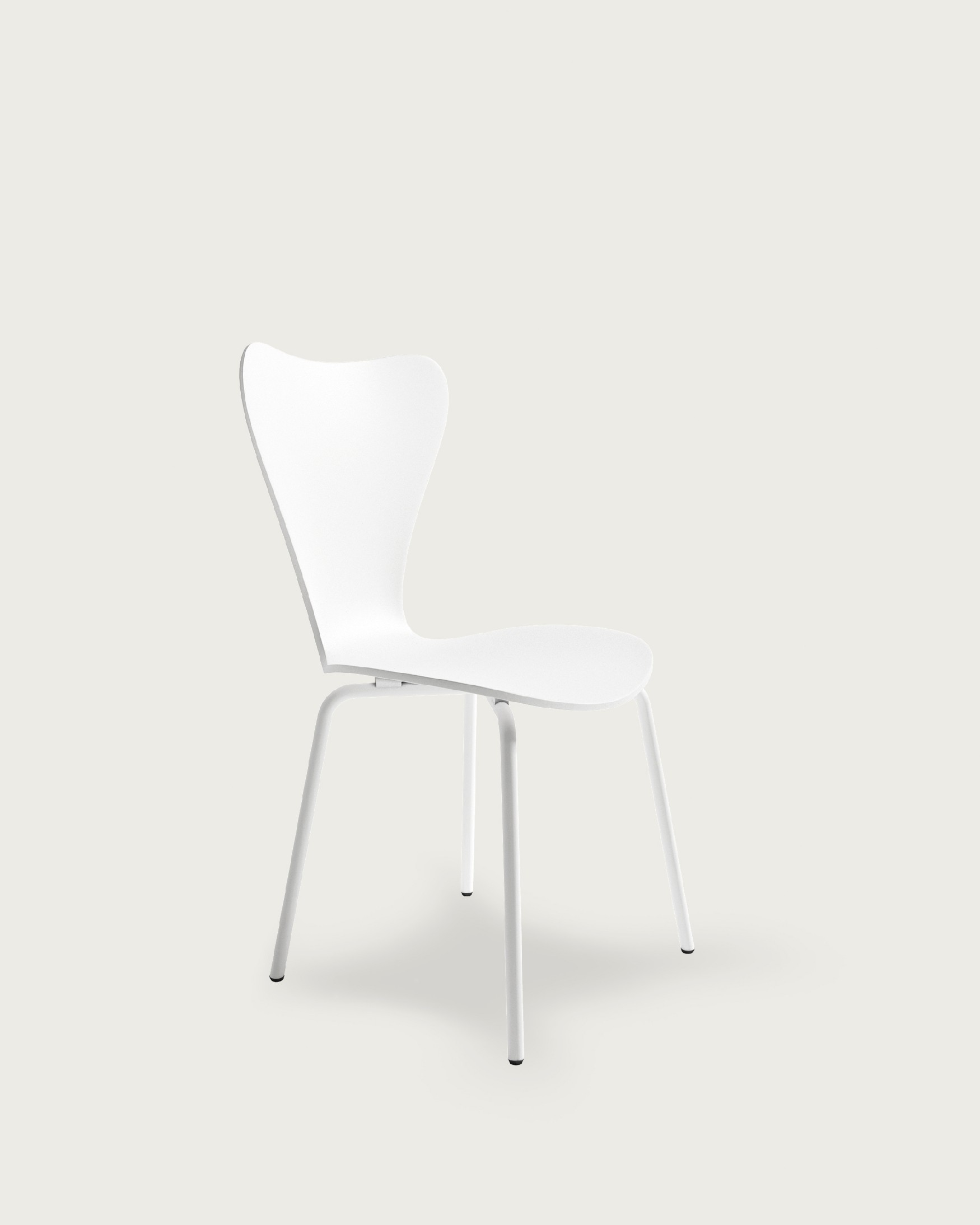 Chaise Berna en polypropylène blanc
