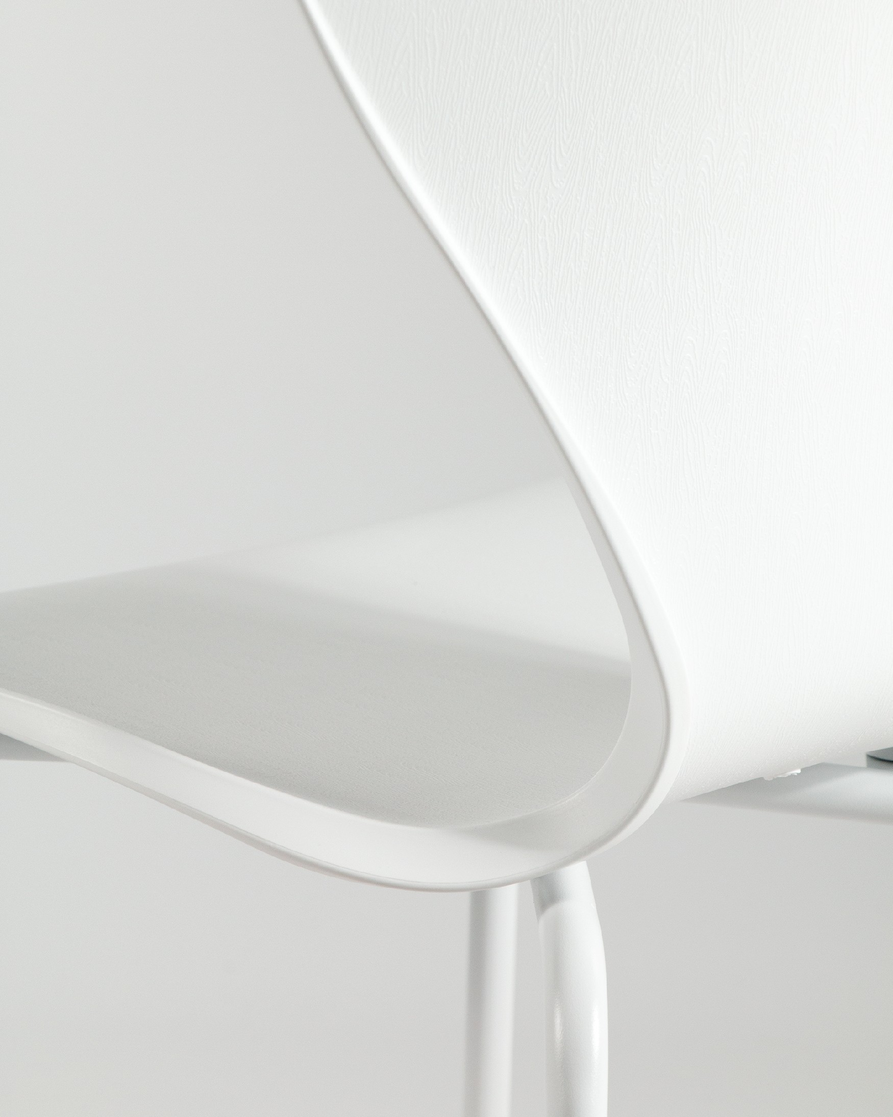 Chaise Berna en polypropylène blanc