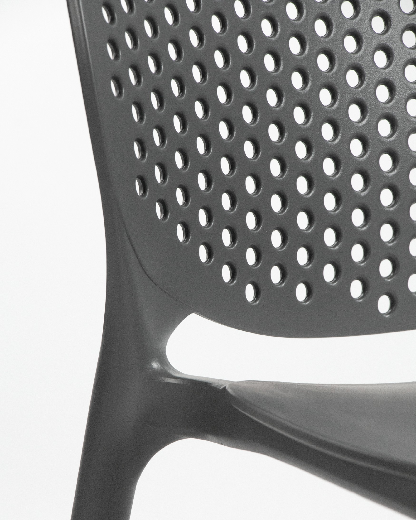 Chaise Bogotá en polypropylène couleur graphite