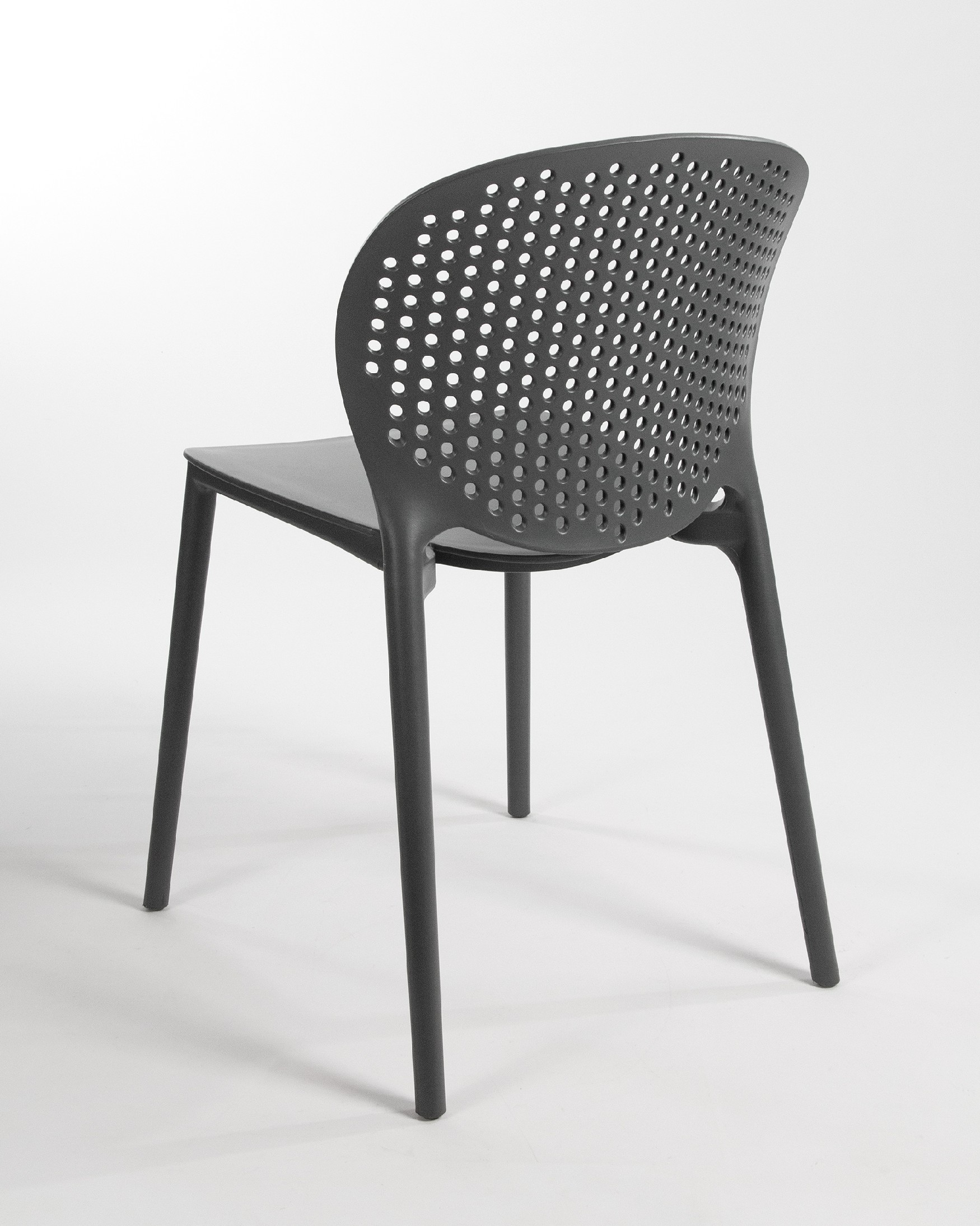 Chaise Bogotá en polypropylène couleur graphite