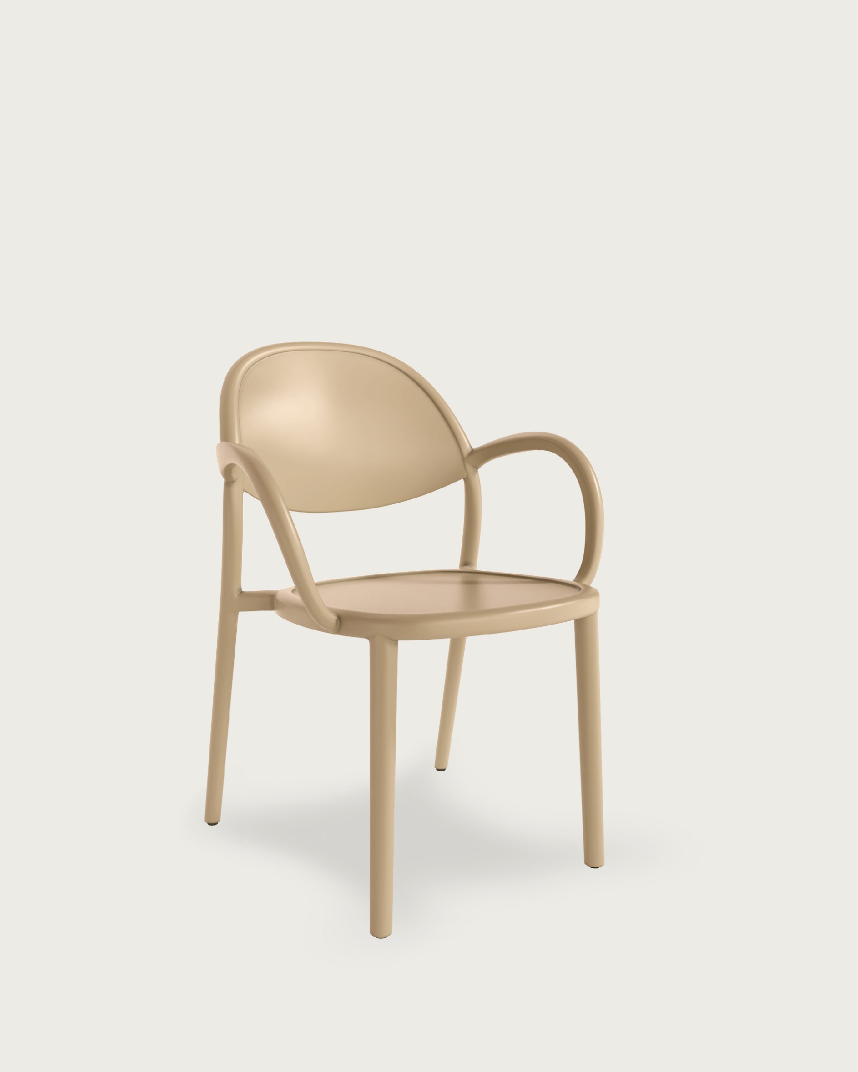 Chaise Bora en polypropylène sable