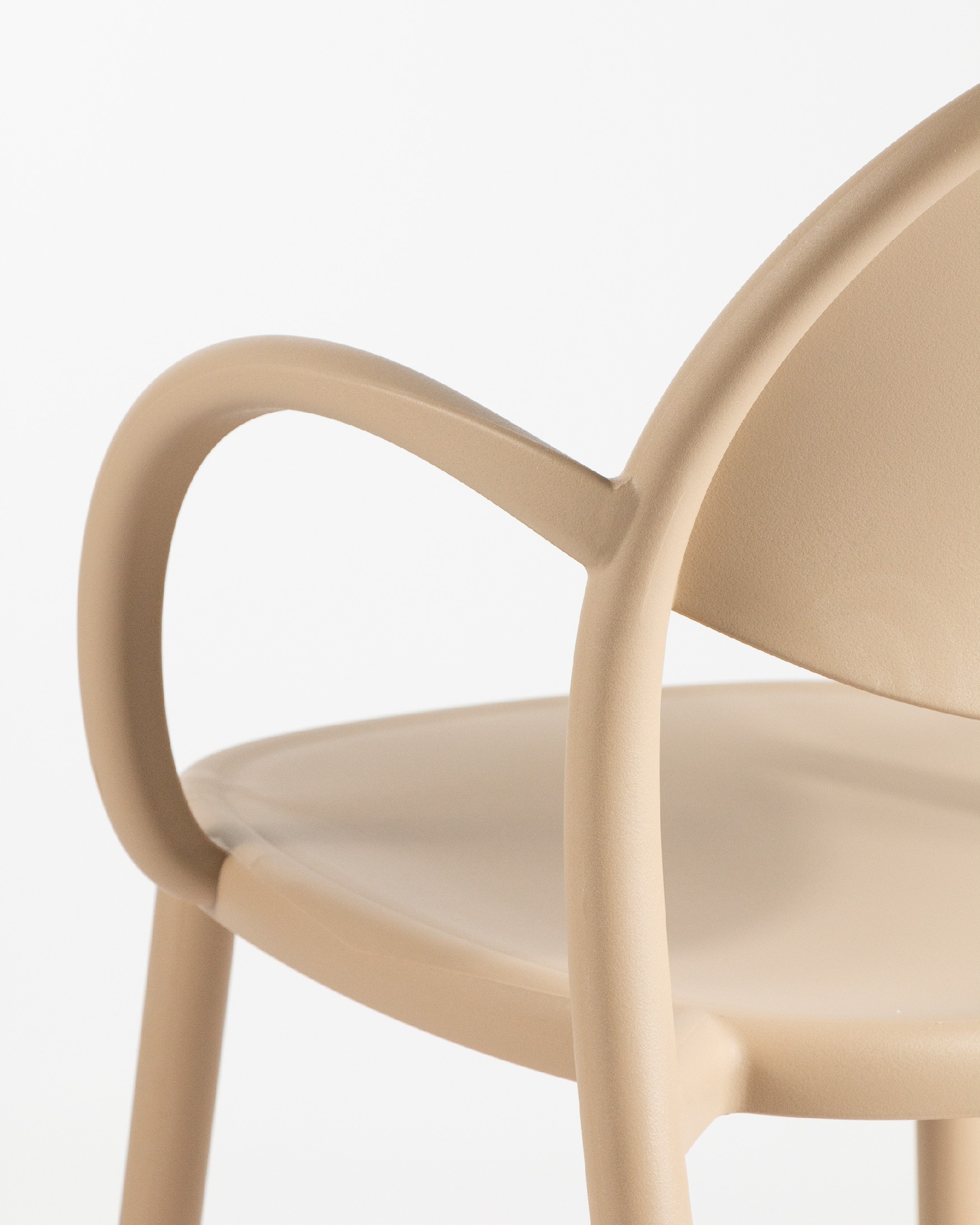 Chaise Bora en polypropylène sable