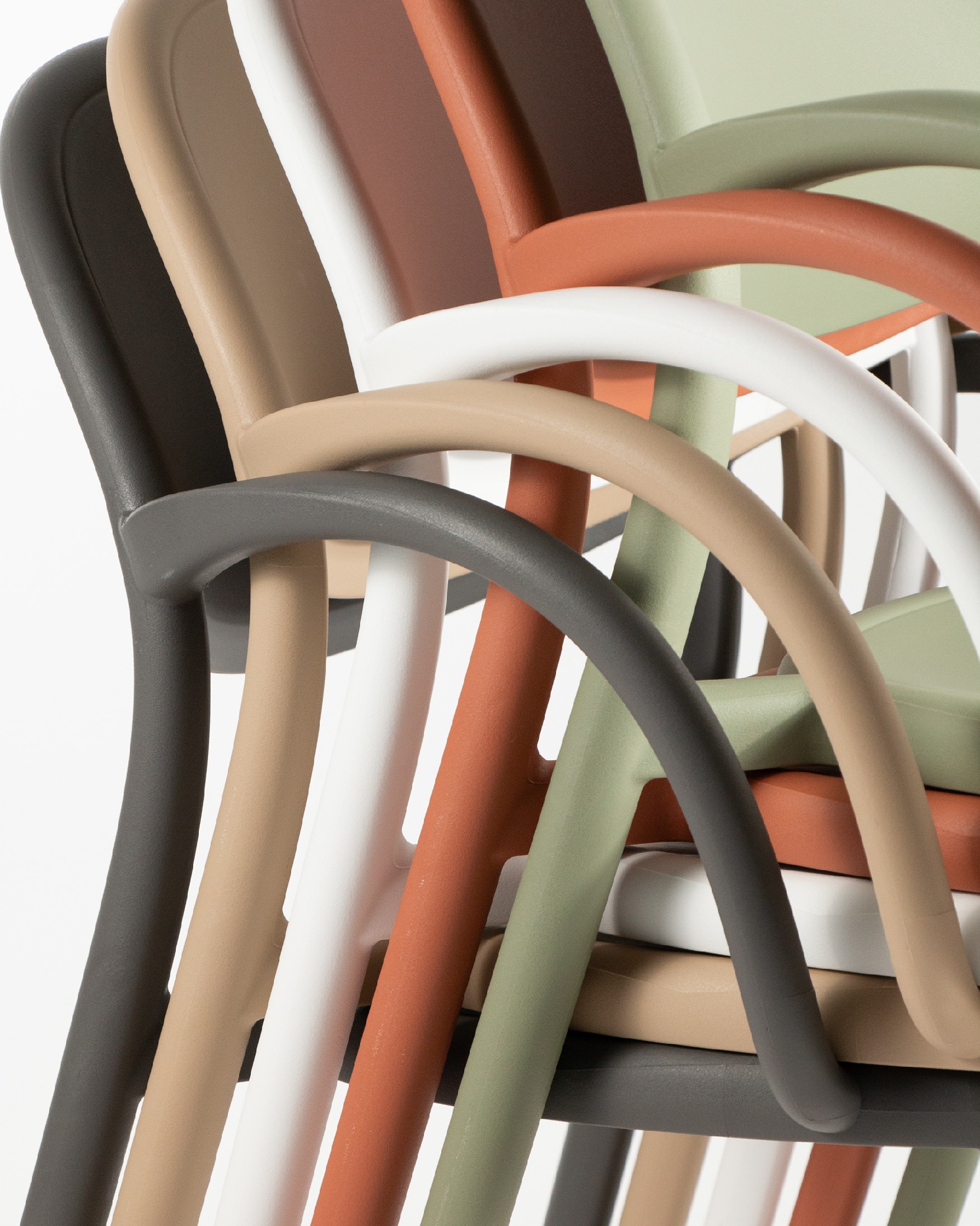 Chaise Bora en polypropylène sable