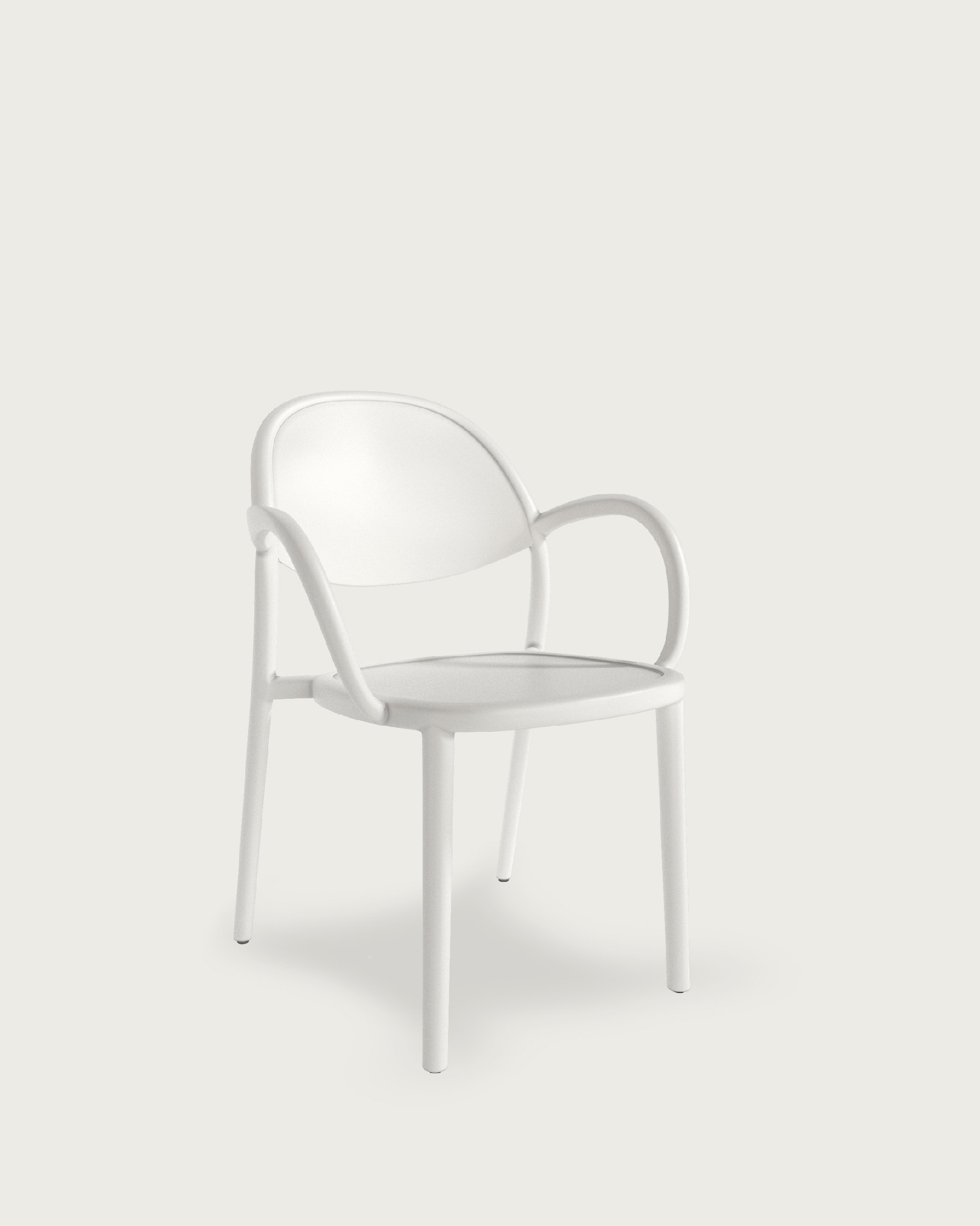 Chaise Bora en polypropylène blanc