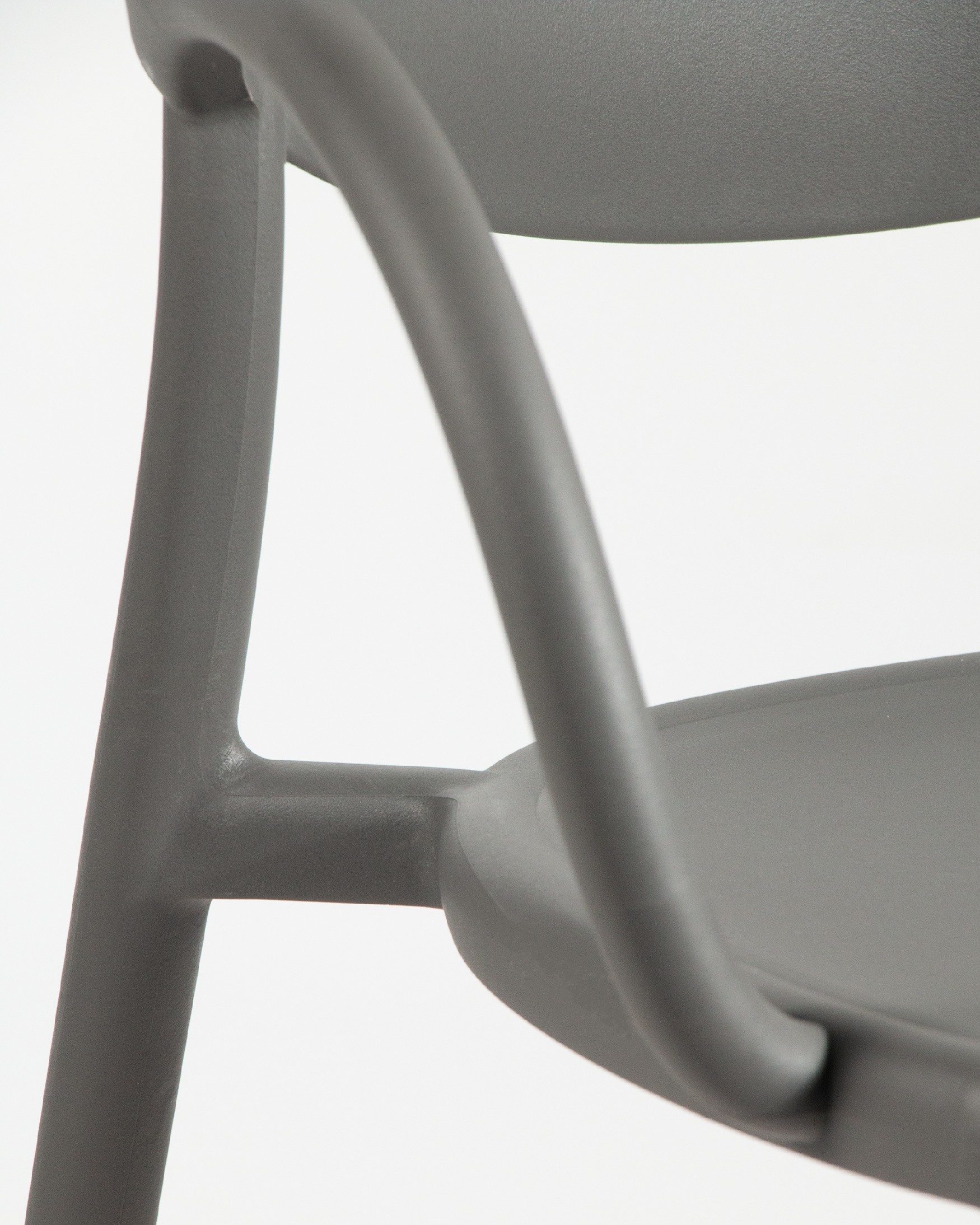 Chaise Bora en polypropylène graphite