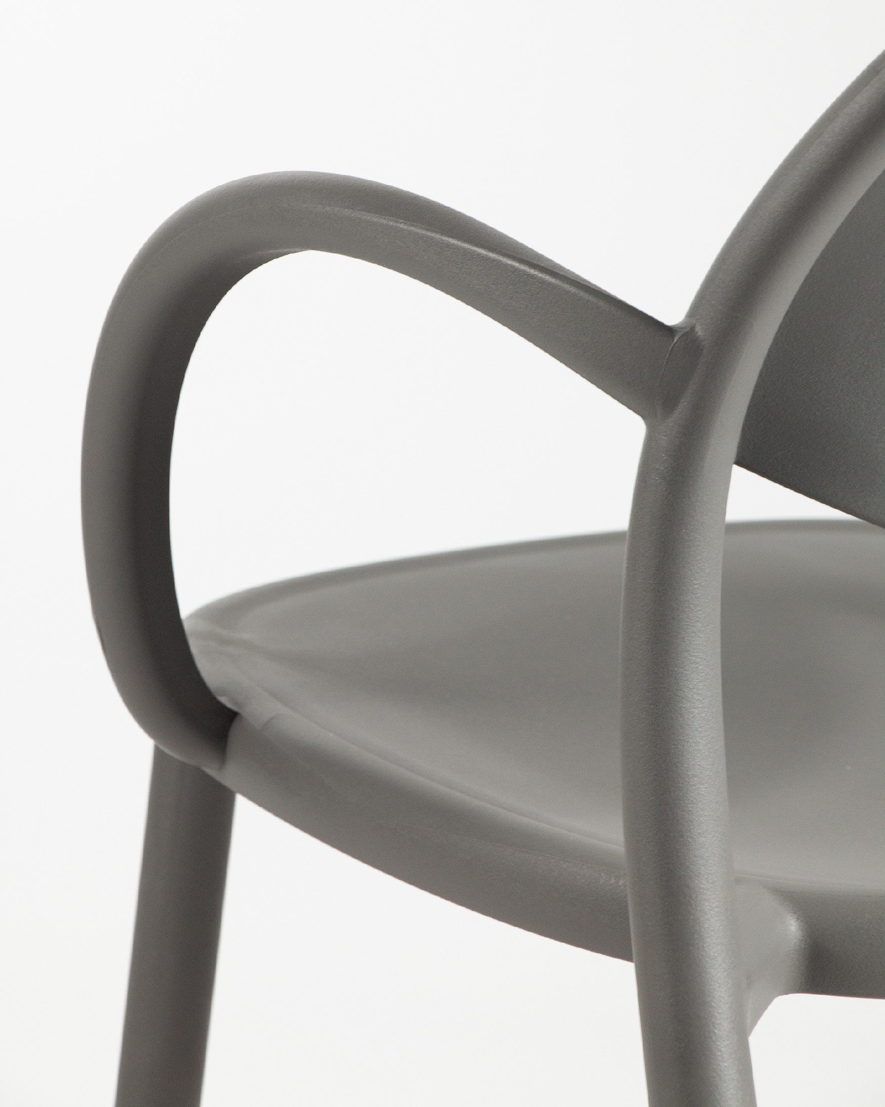 Chaise Bora en polypropylène graphite