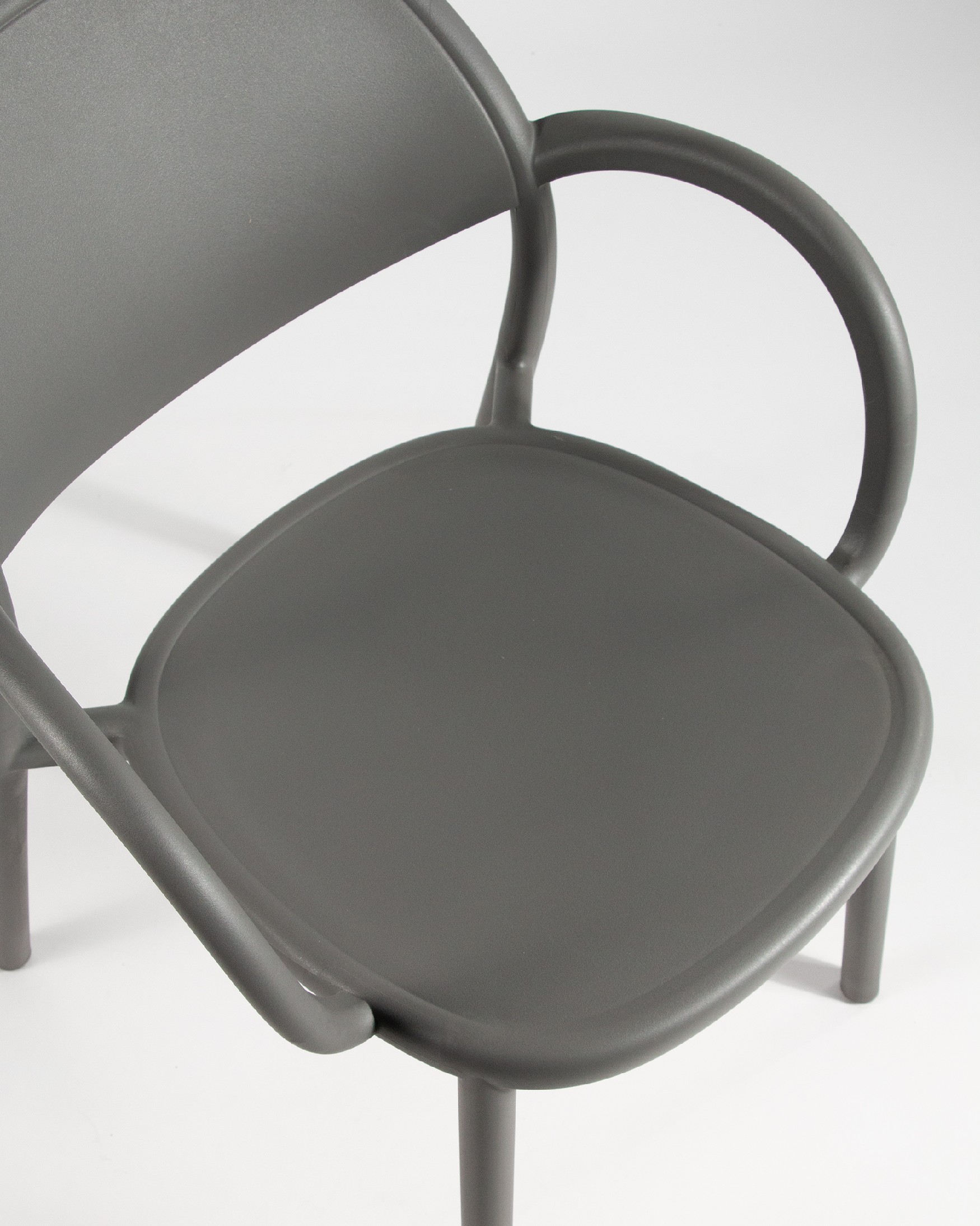 Chaise Bora en polypropylène graphite
