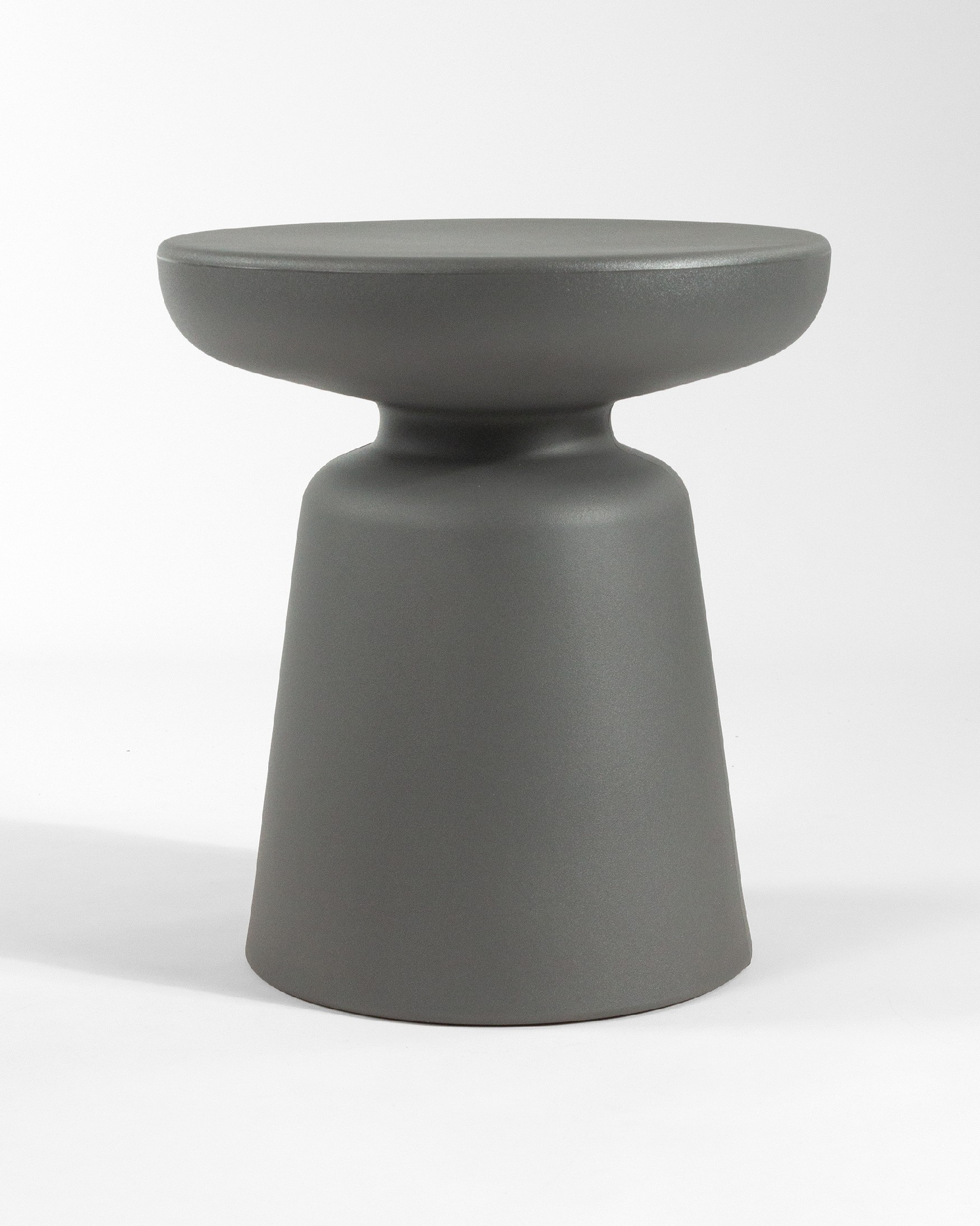 Mesa auxiliar Borneo grafito Ø 40 cm