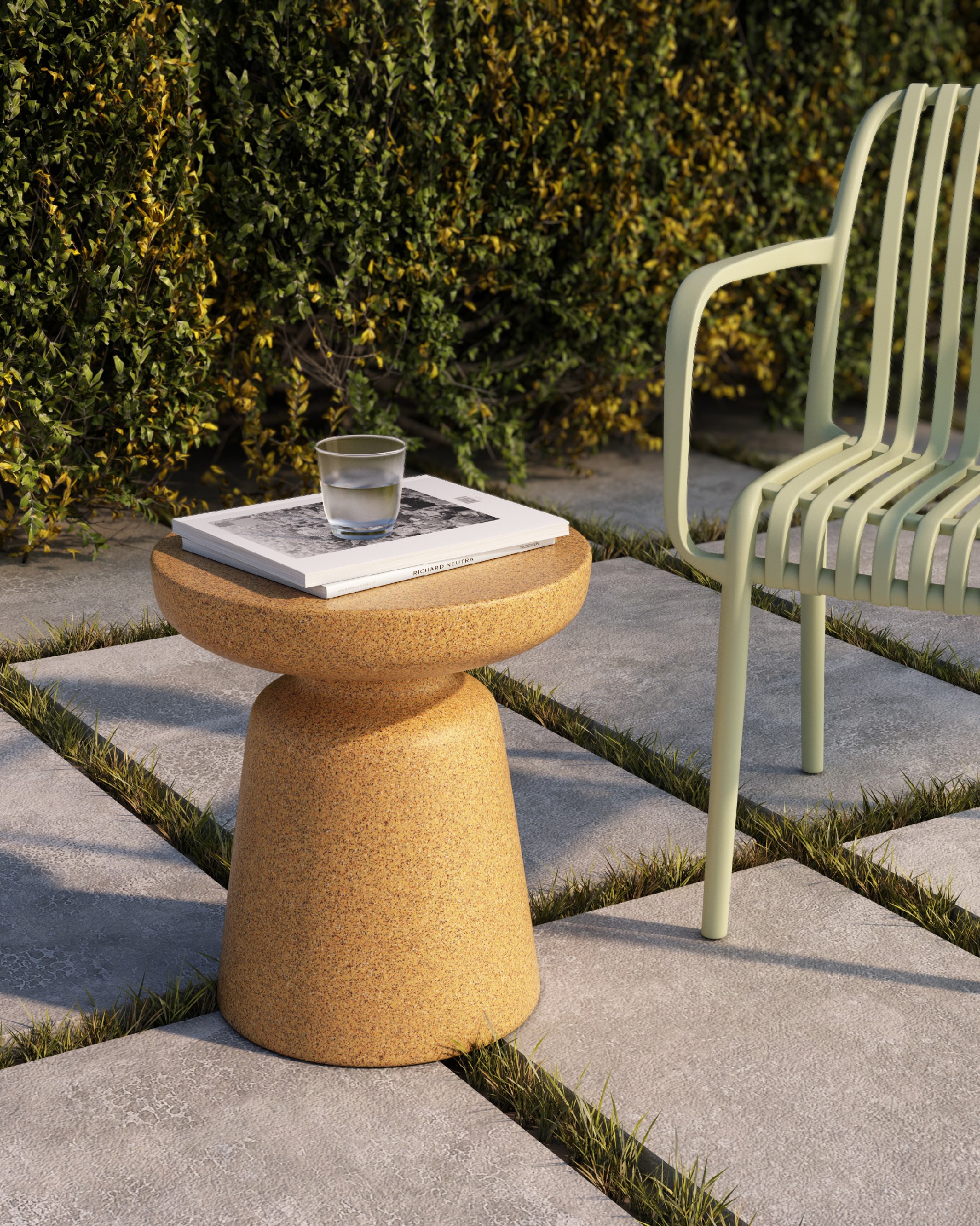 Borneo magma side table Ø 40 cm