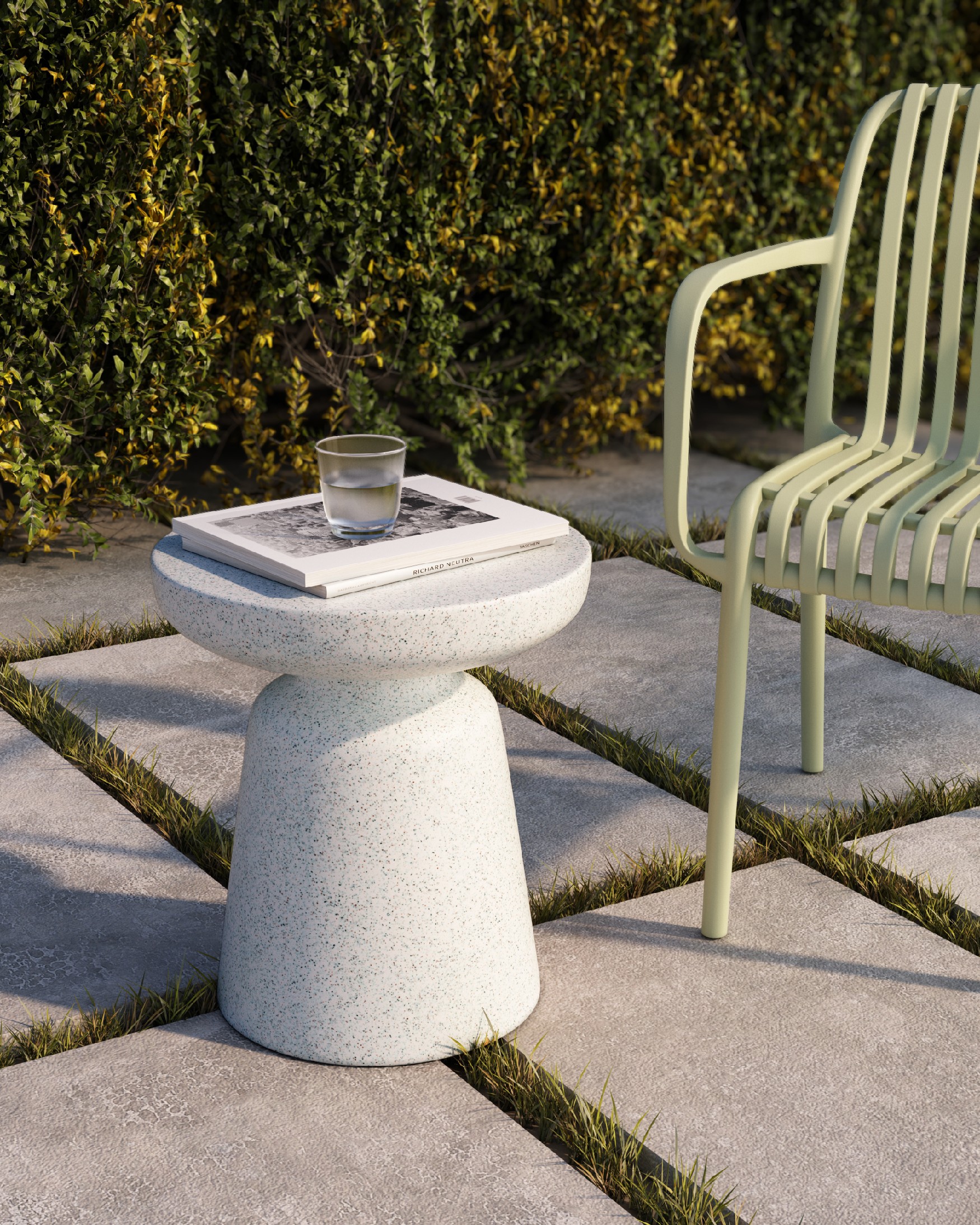 Table d'appoint Borneo mines Ø 40 cm