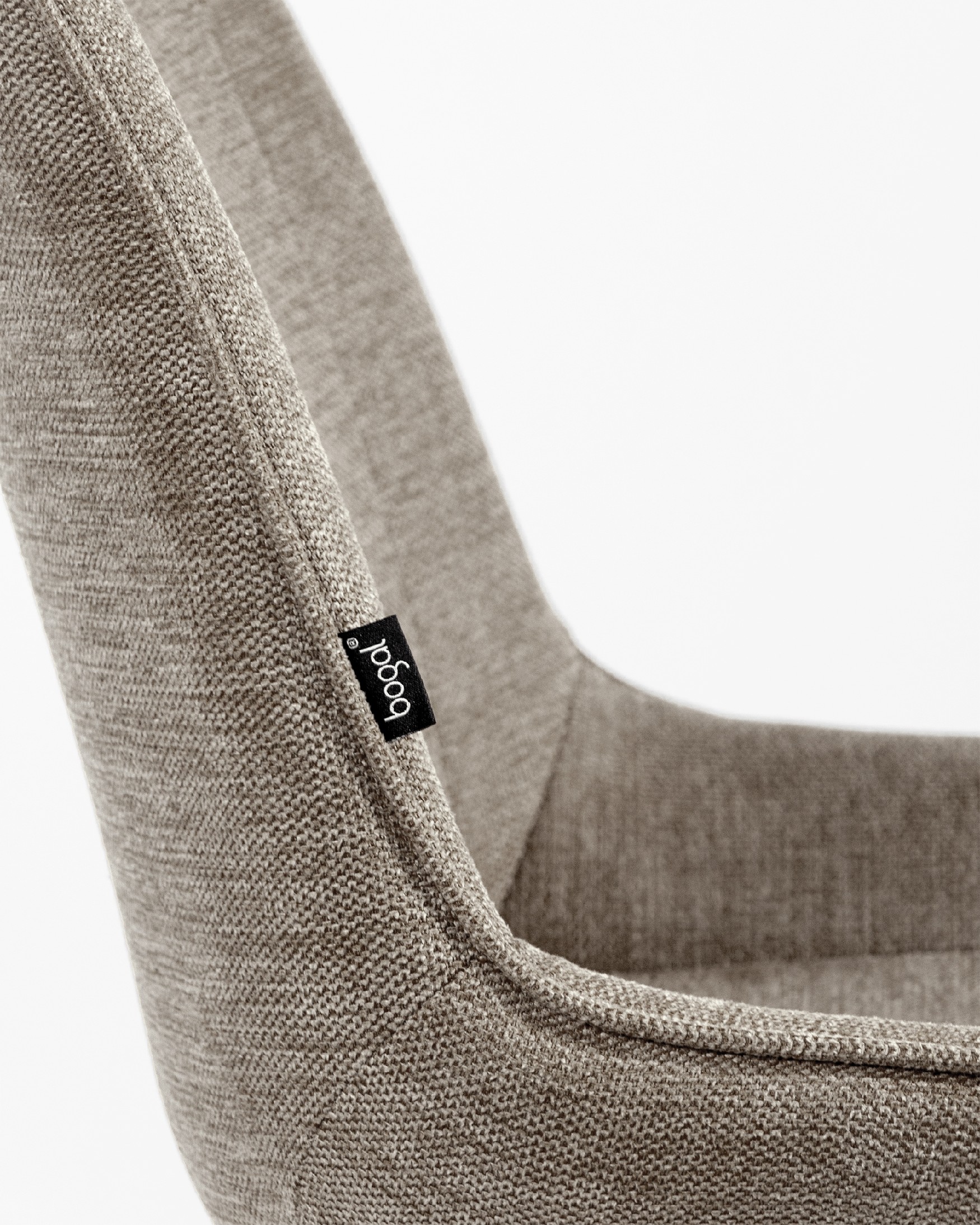 Bursa swivel chair 180º with return function, brown upholstery and black metal legs
