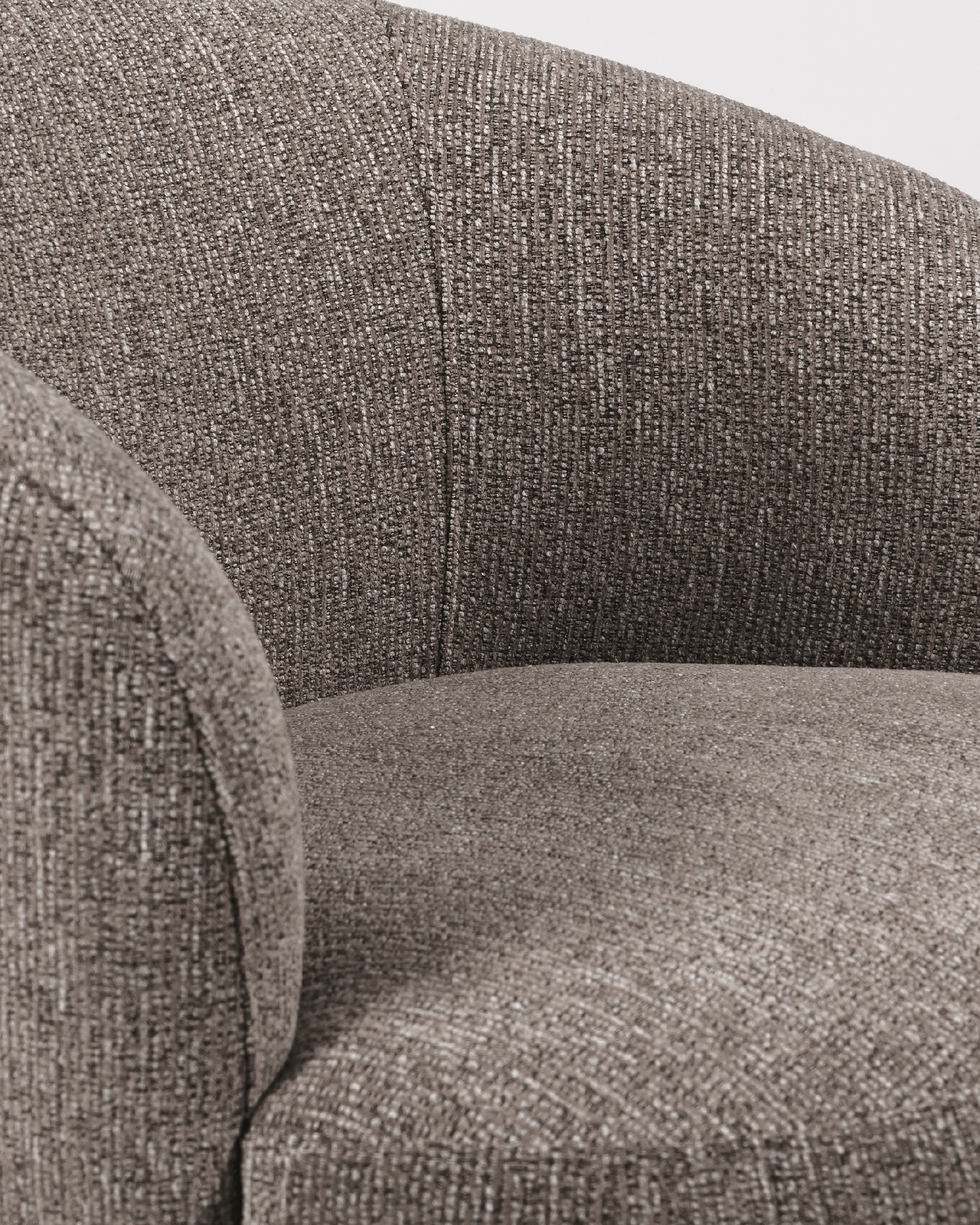 Camelia armchair with anthracite upholstery, 360° swivel