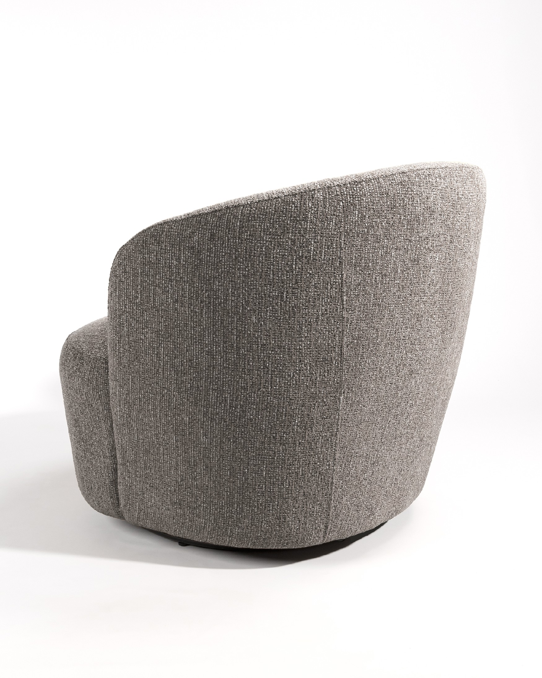 Camelia armchair with anthracite upholstery, 360° swivel