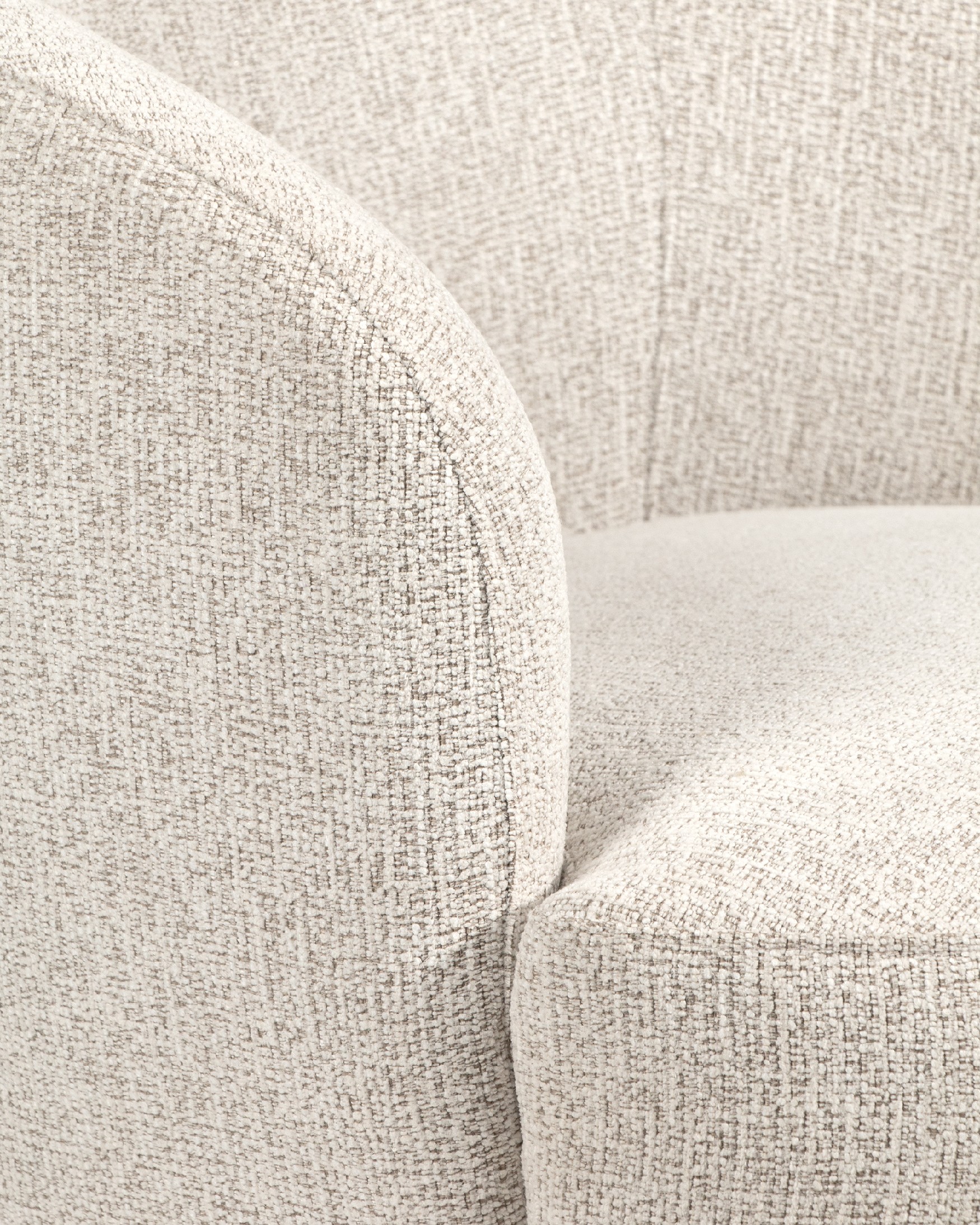 Camelia armchair with mother-of-pearl upholstery, 360° swivel