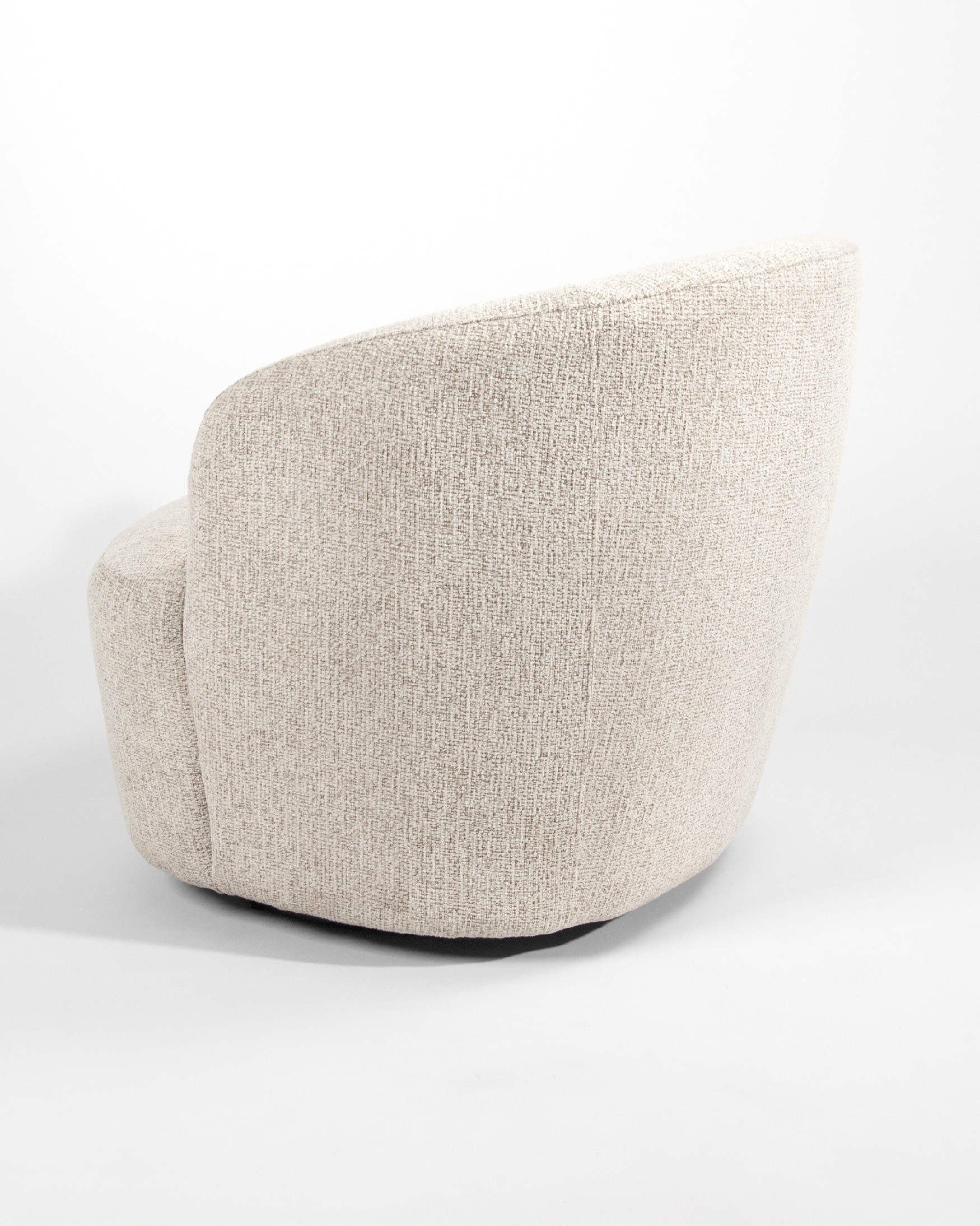 Camelia armchair with mother-of-pearl upholstery, 360° swivel