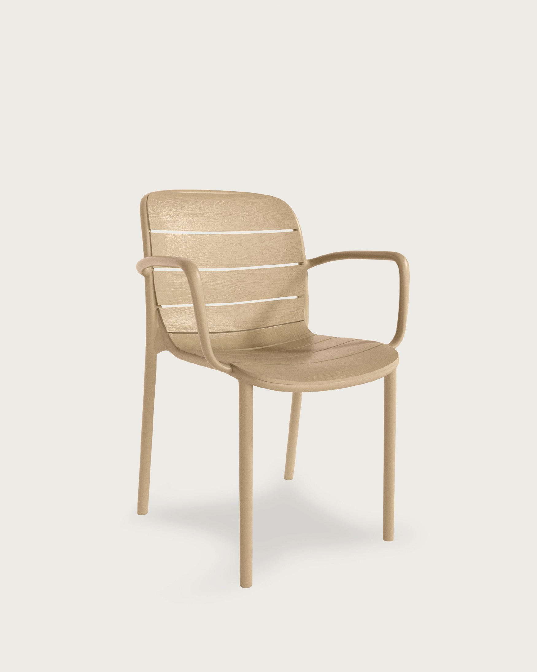 Cancún chair in sand-coloured polypropylene