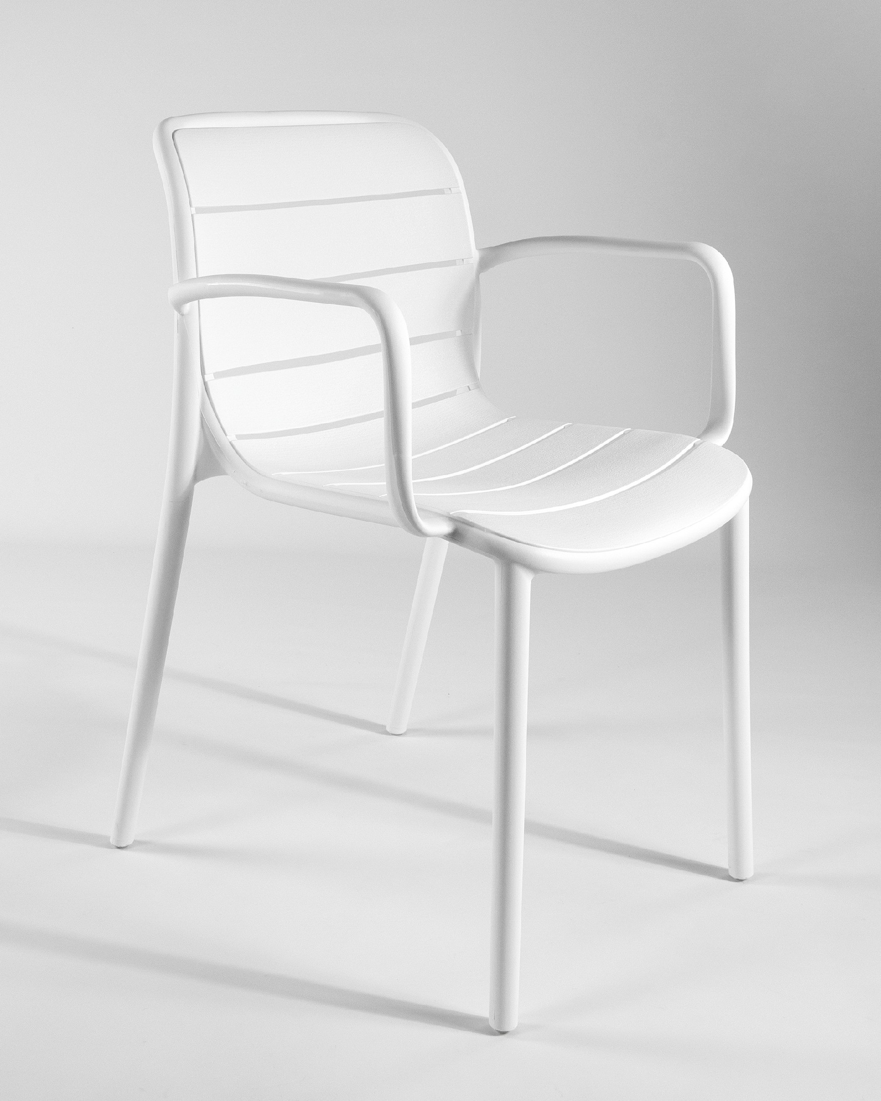 Chaise Cancún en polypropylène blanc