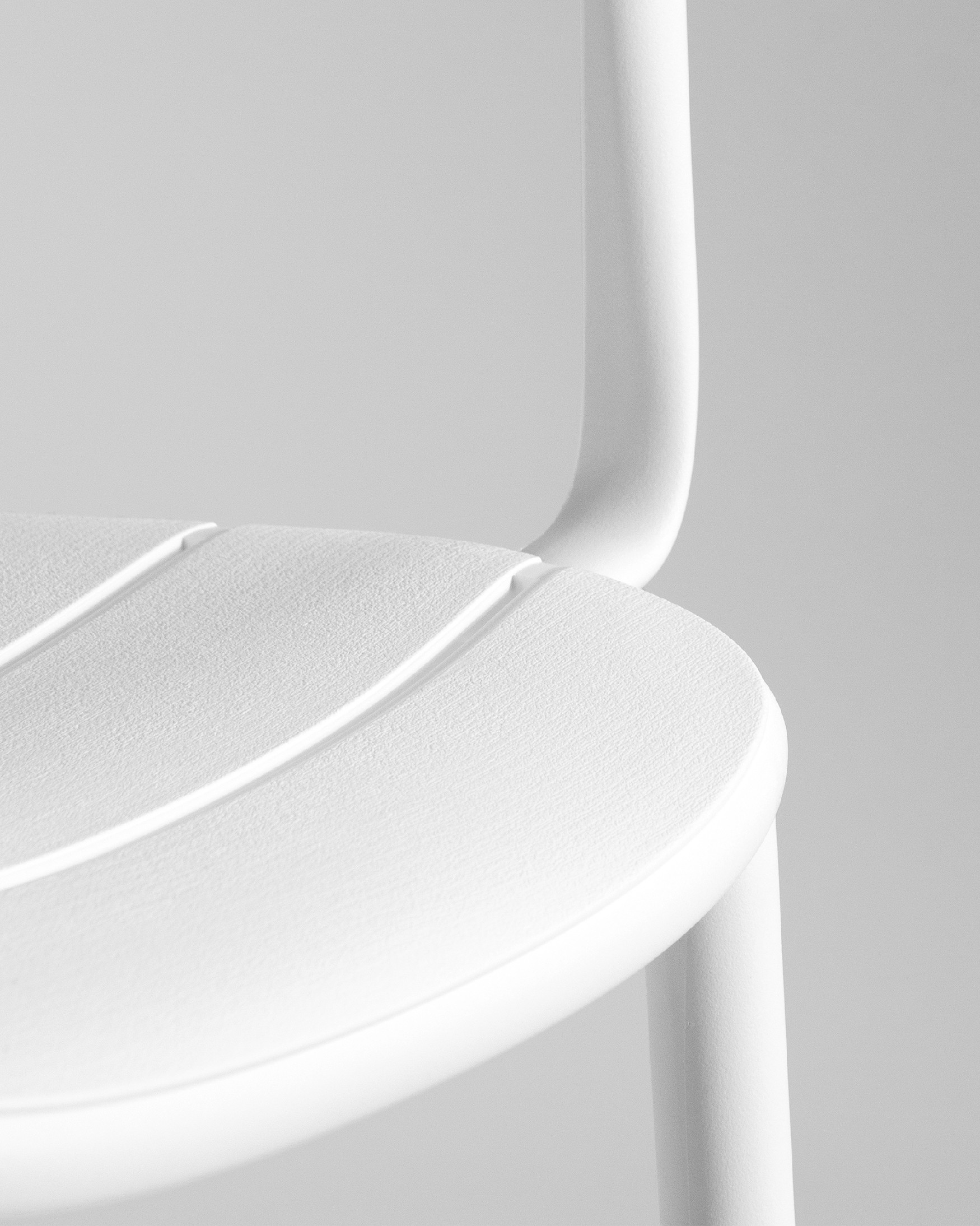 Chaise Cancún en polypropylène blanc