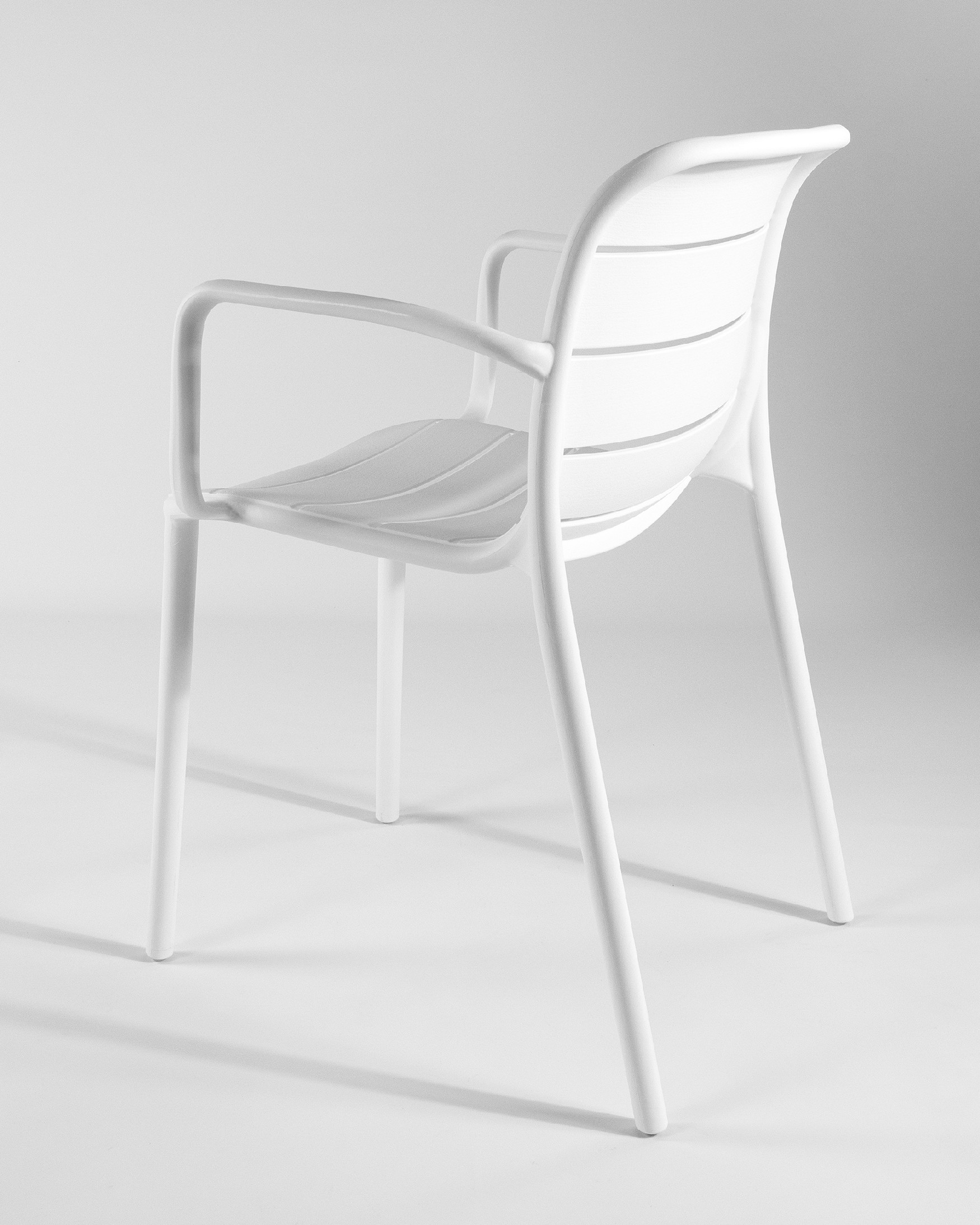 Chaise Cancún en polypropylène blanc
