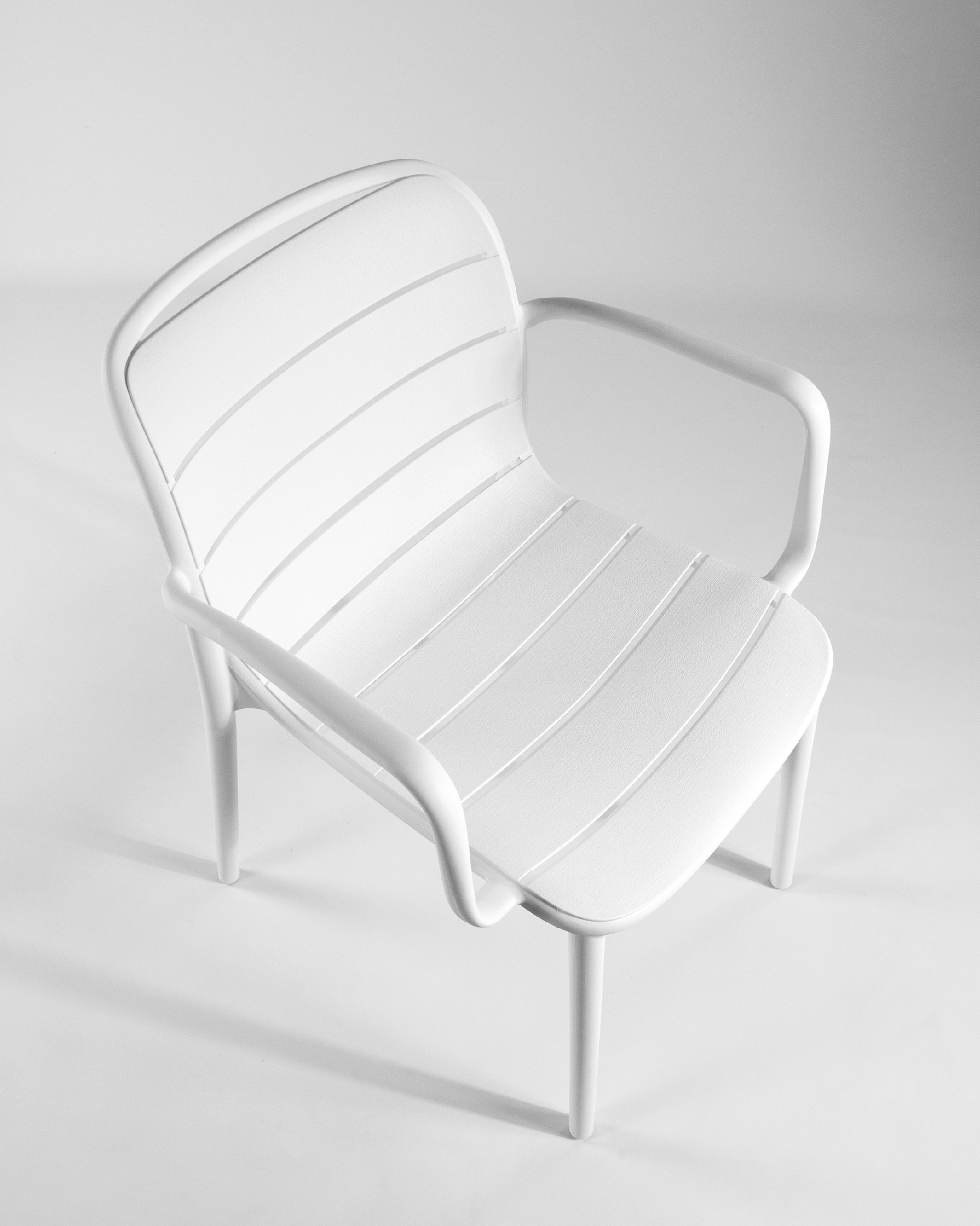 Chaise Cancún en polypropylène blanc