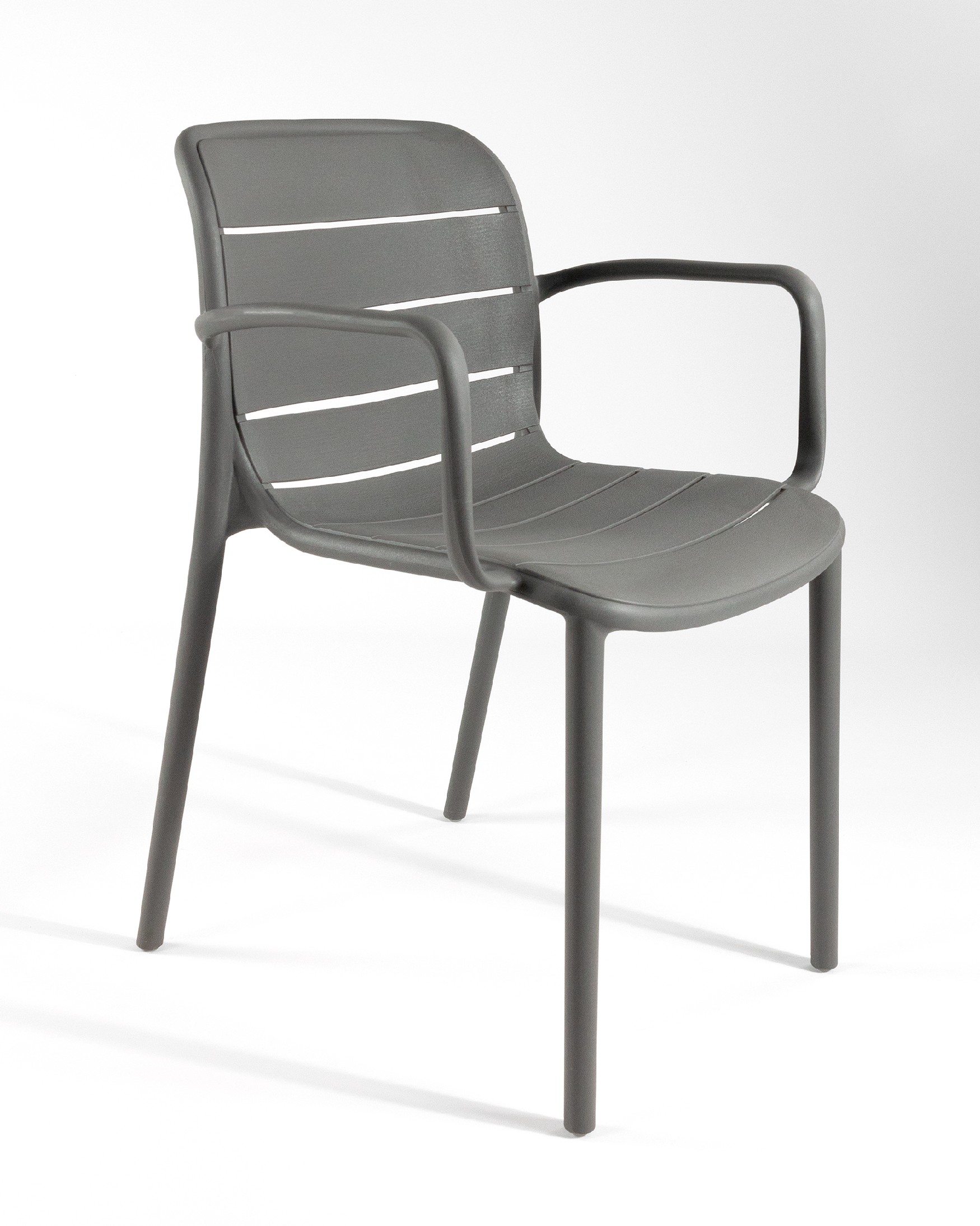 Chaise Cancún en polypropylène graphite