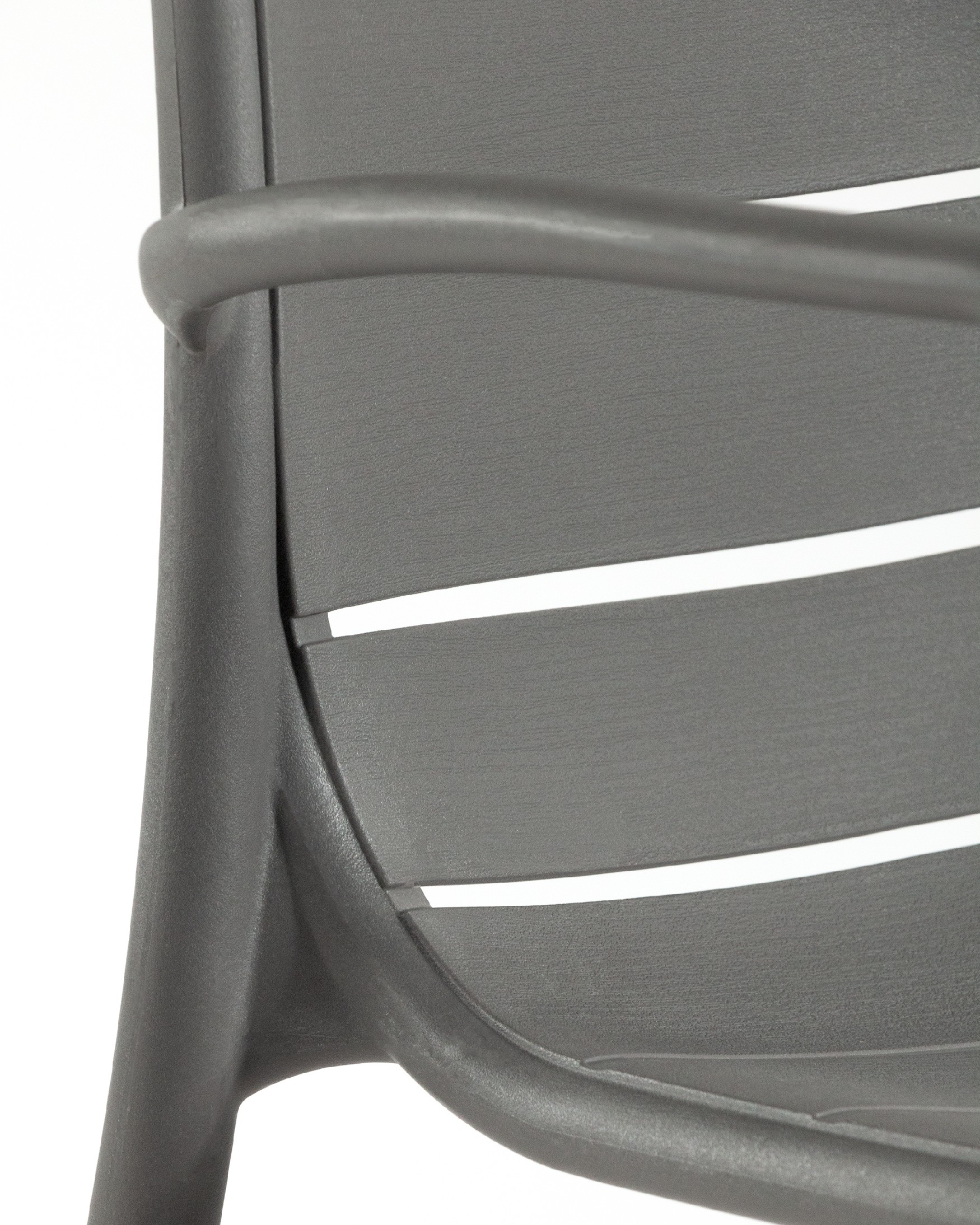 Chaise Cancún en polypropylène graphite