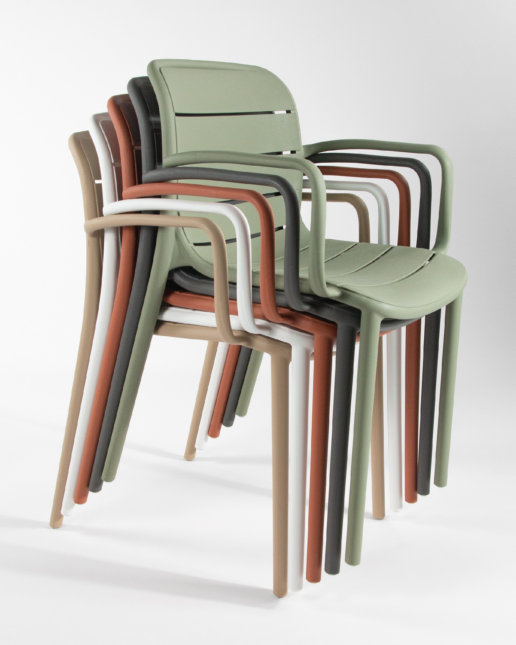 Chaise Cancún en polypropylène graphite
