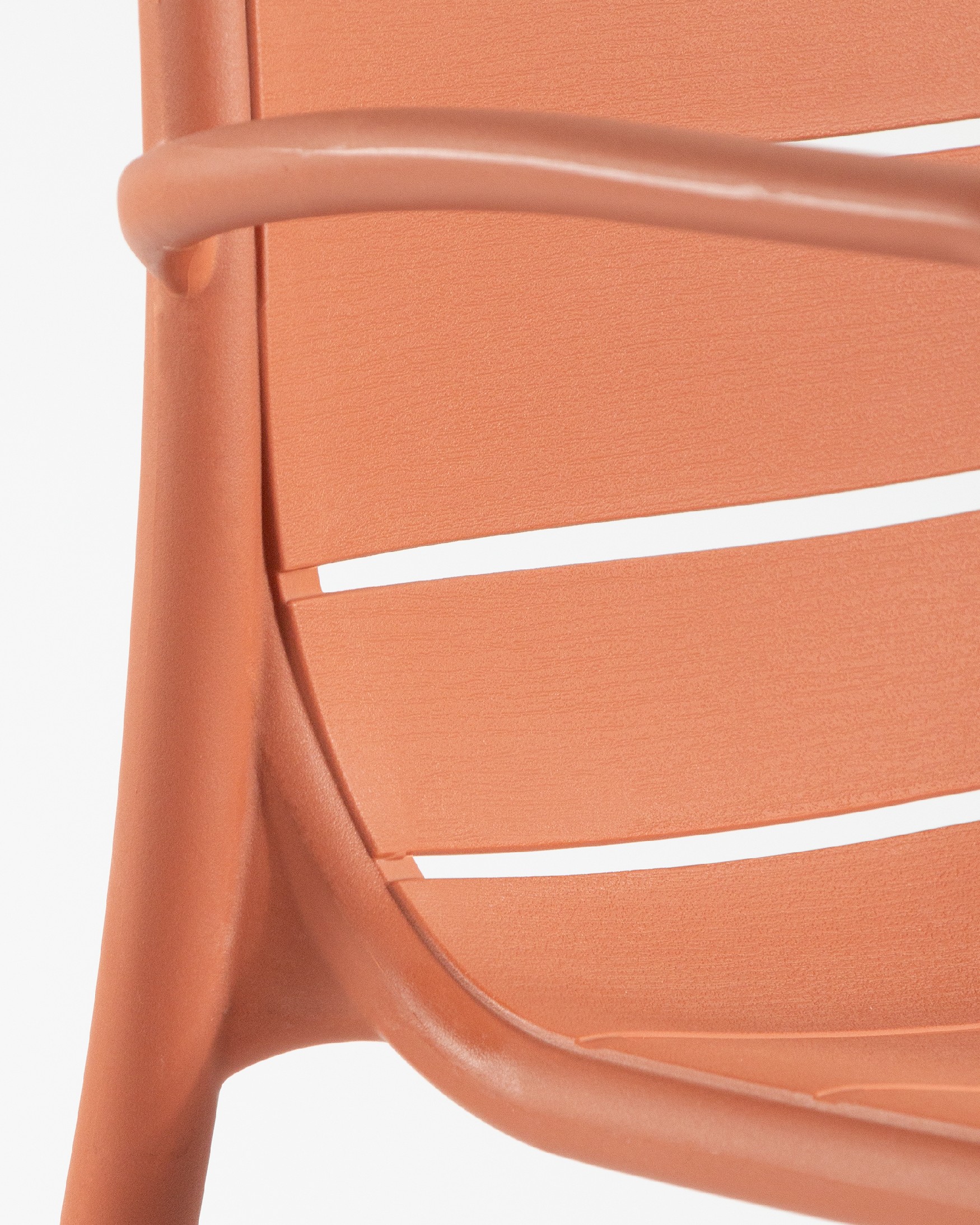 Cancun chair in terracotta polypropylene