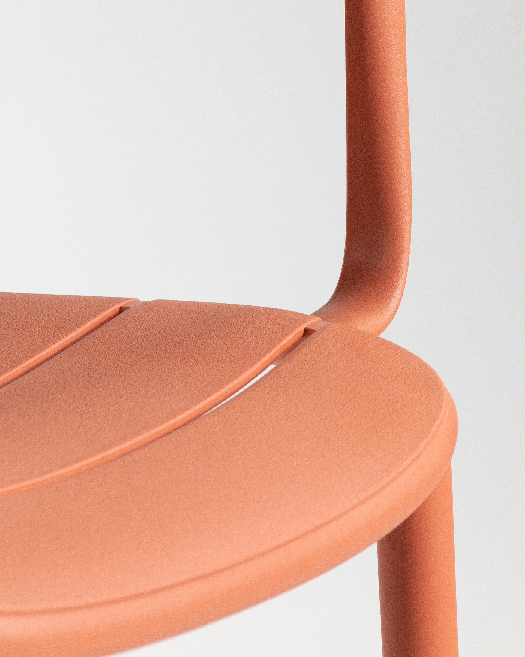 Cancun chair in terracotta polypropylene